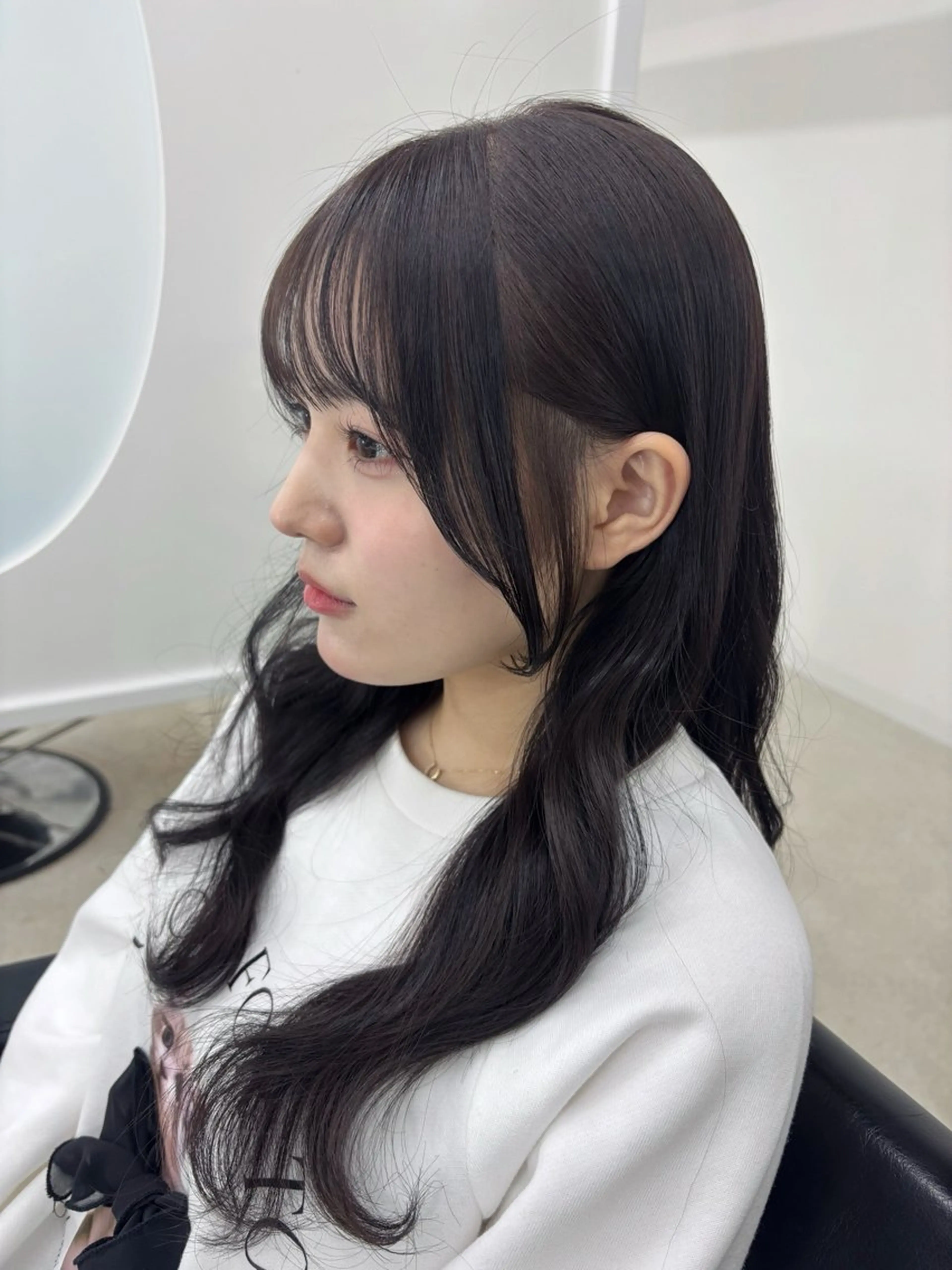 セミロング カラー カット ヘアカラー 冨木 雄斗のヘアスタイル