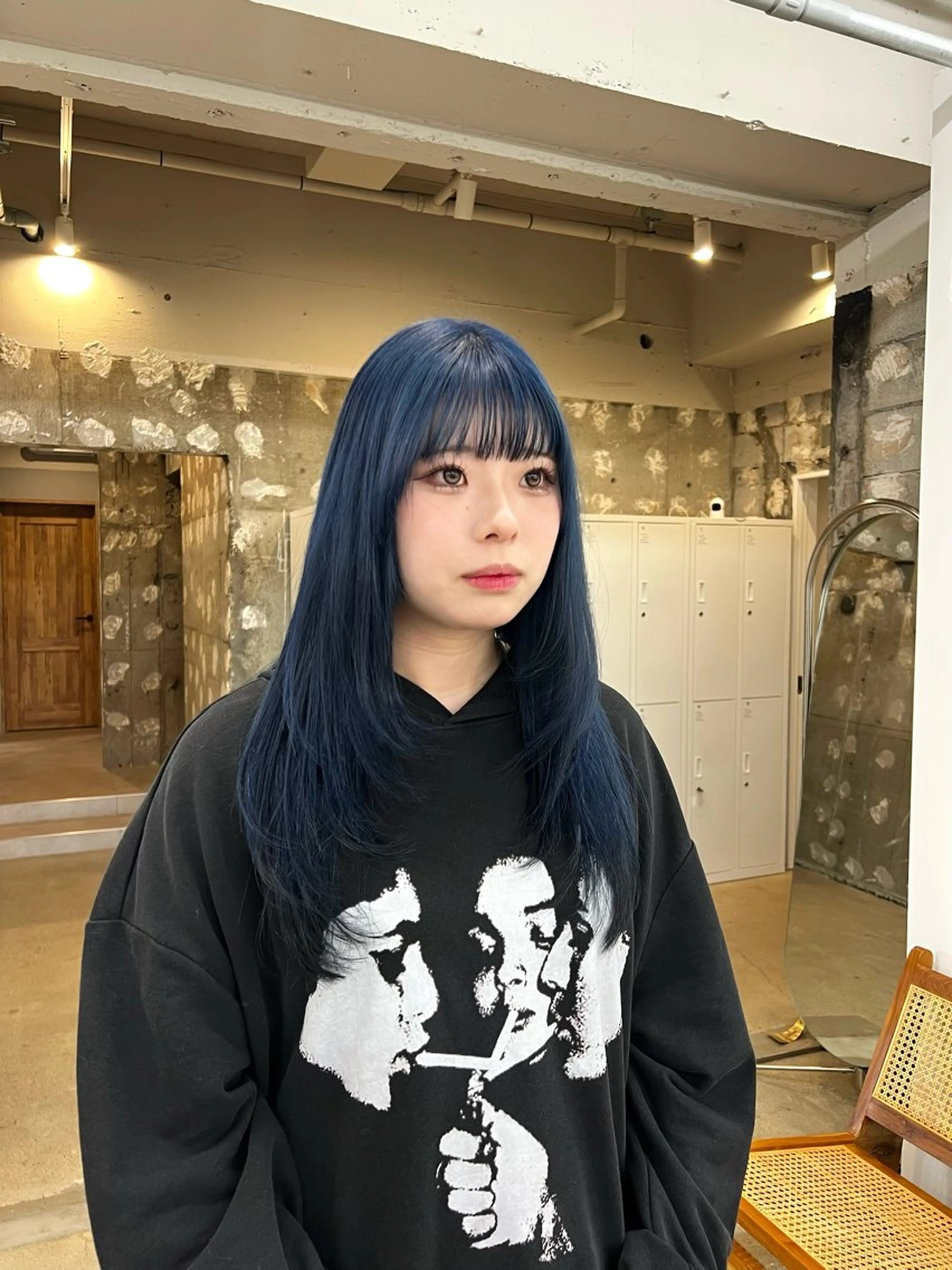 ロング カラー ブルーカラー ヘアカラー トリートメント fit /HONOKAのヘアスタイル
