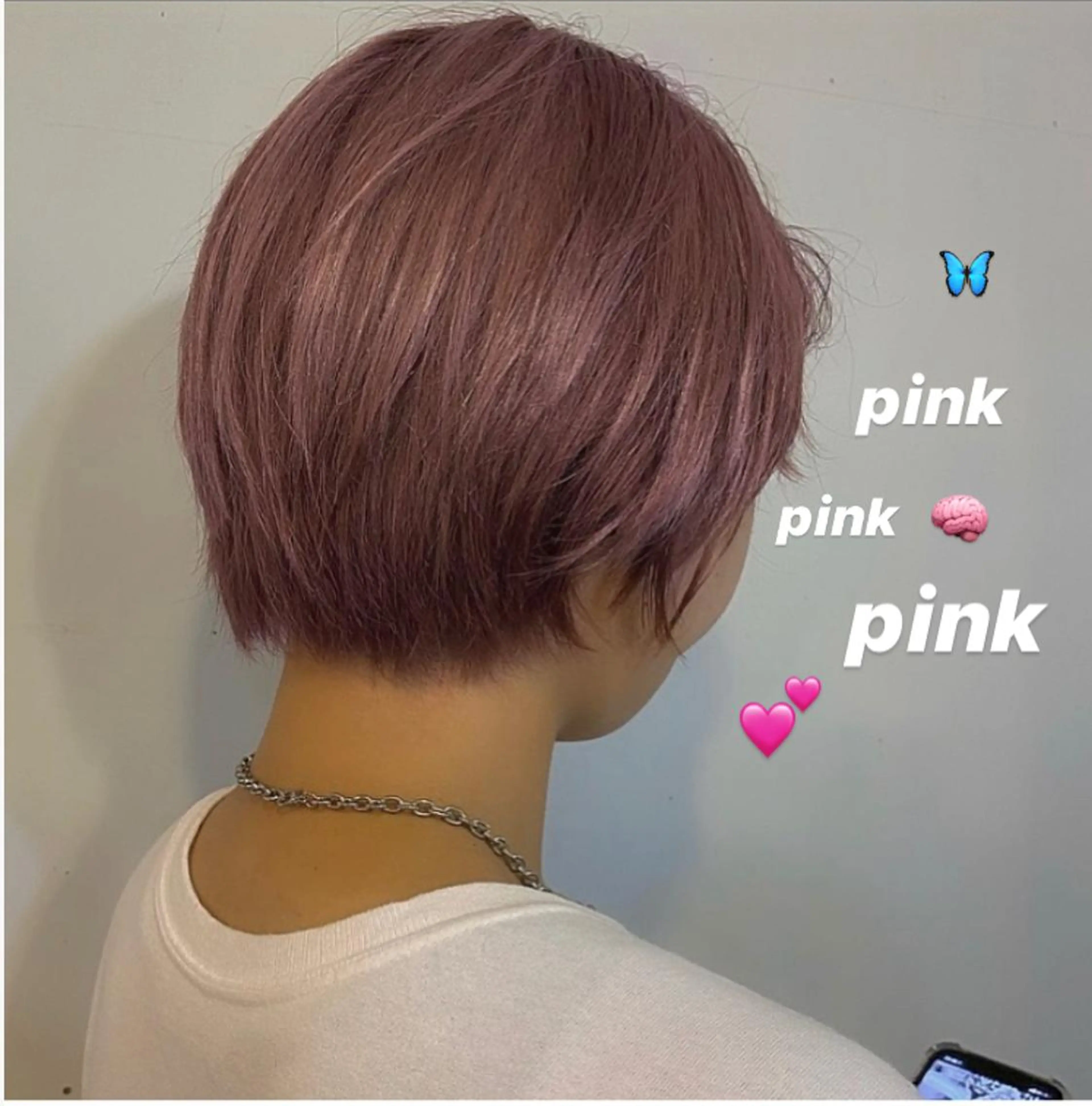 ショート カラー ヘアアレンジ ハイトーン/透け感 カラー🎀真香のヘアスタイル