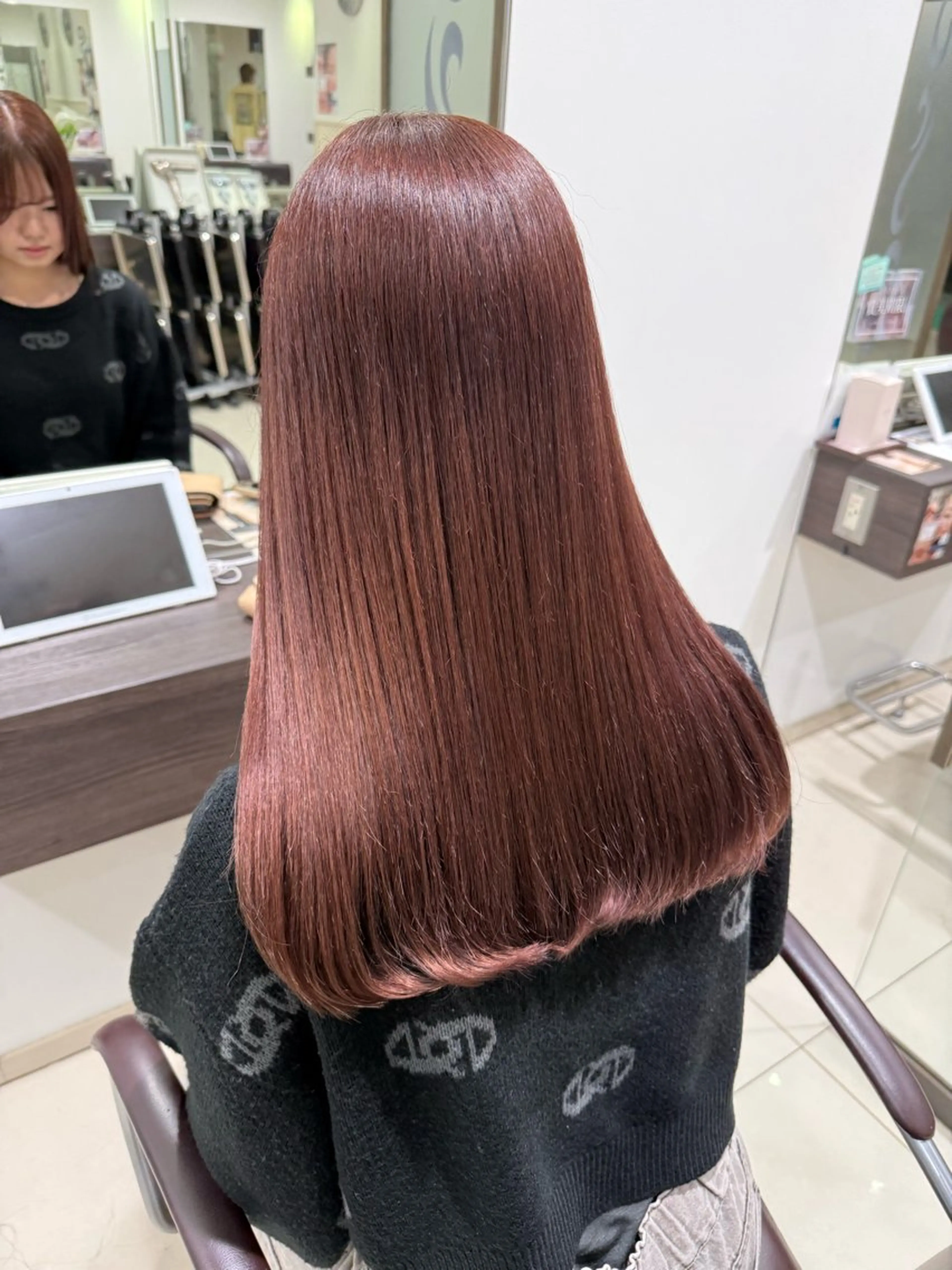 ロング カラー ブリーチ ダブルカラー ラベンダーカラー ラベンダーピンク ブリーチなしカラー ヘアカラー KEEN.所属・KEEN.渋沢/ ブリーチ/みなのヘアスタイル