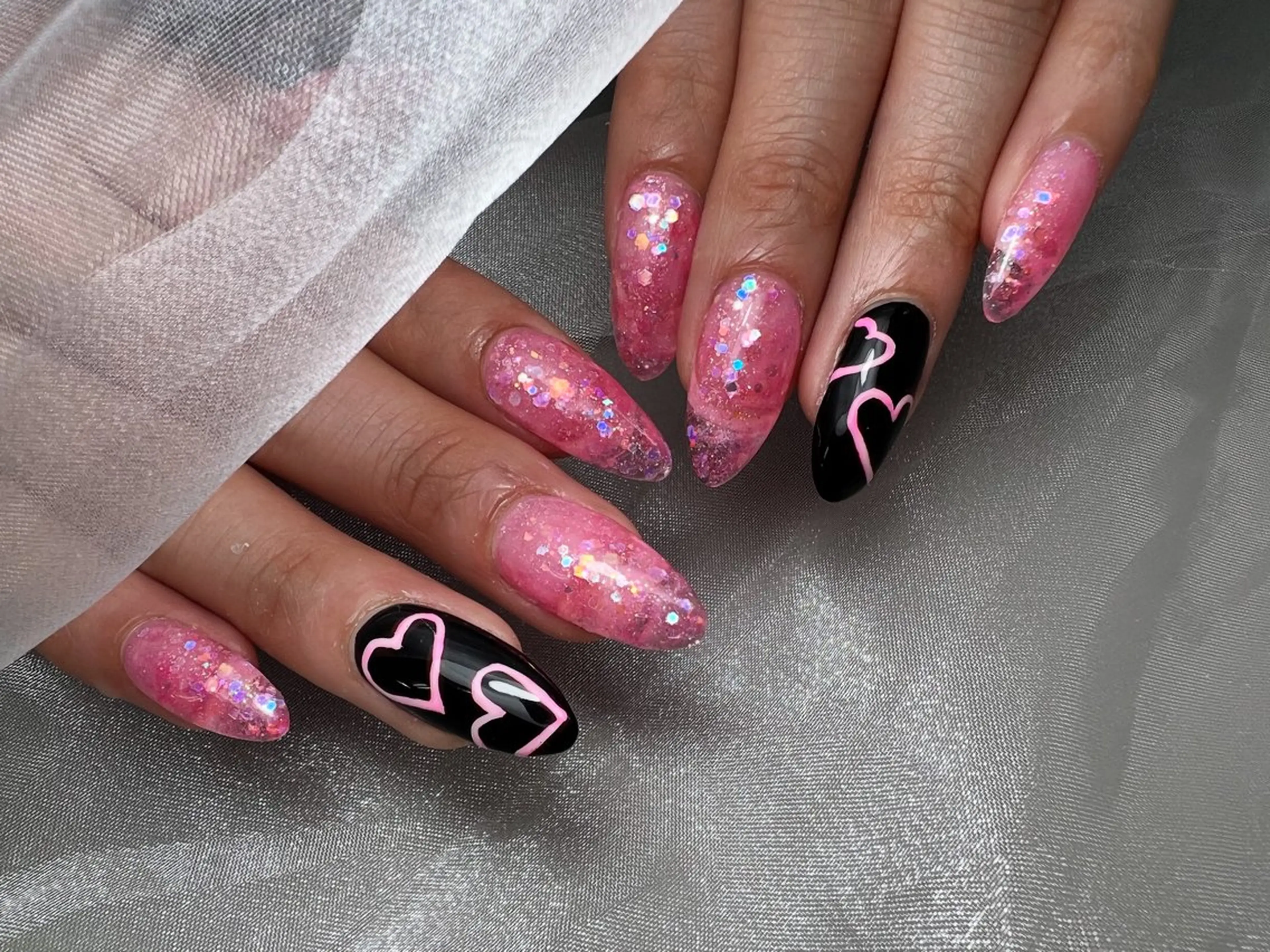 ネイル ハンドネイル Mana‪ ‪·͜· ❤︎‬のネイルデザイン