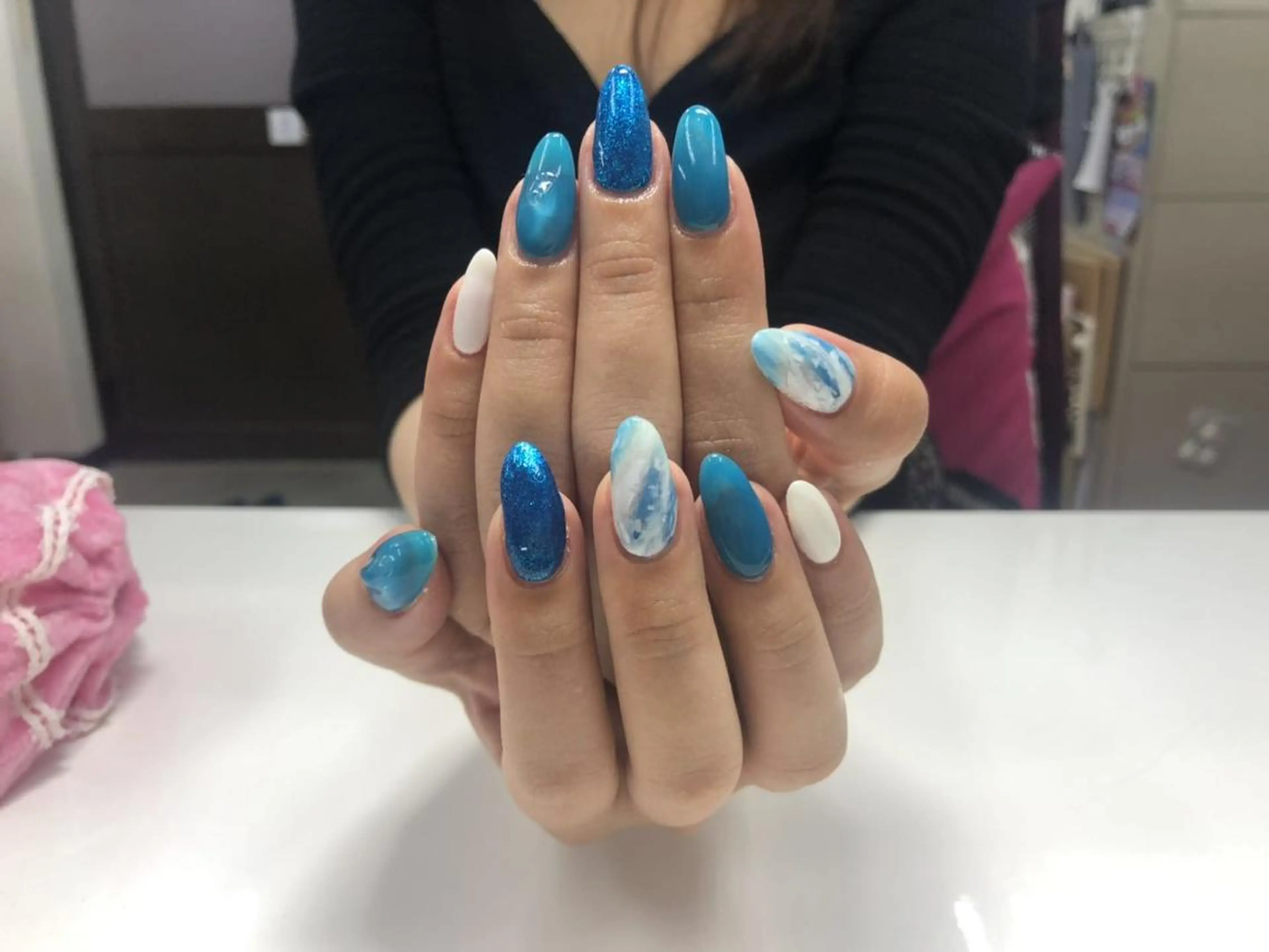 ネイル 🦋ネイルサロン ブラン🌈ゆりのネイルデザイン