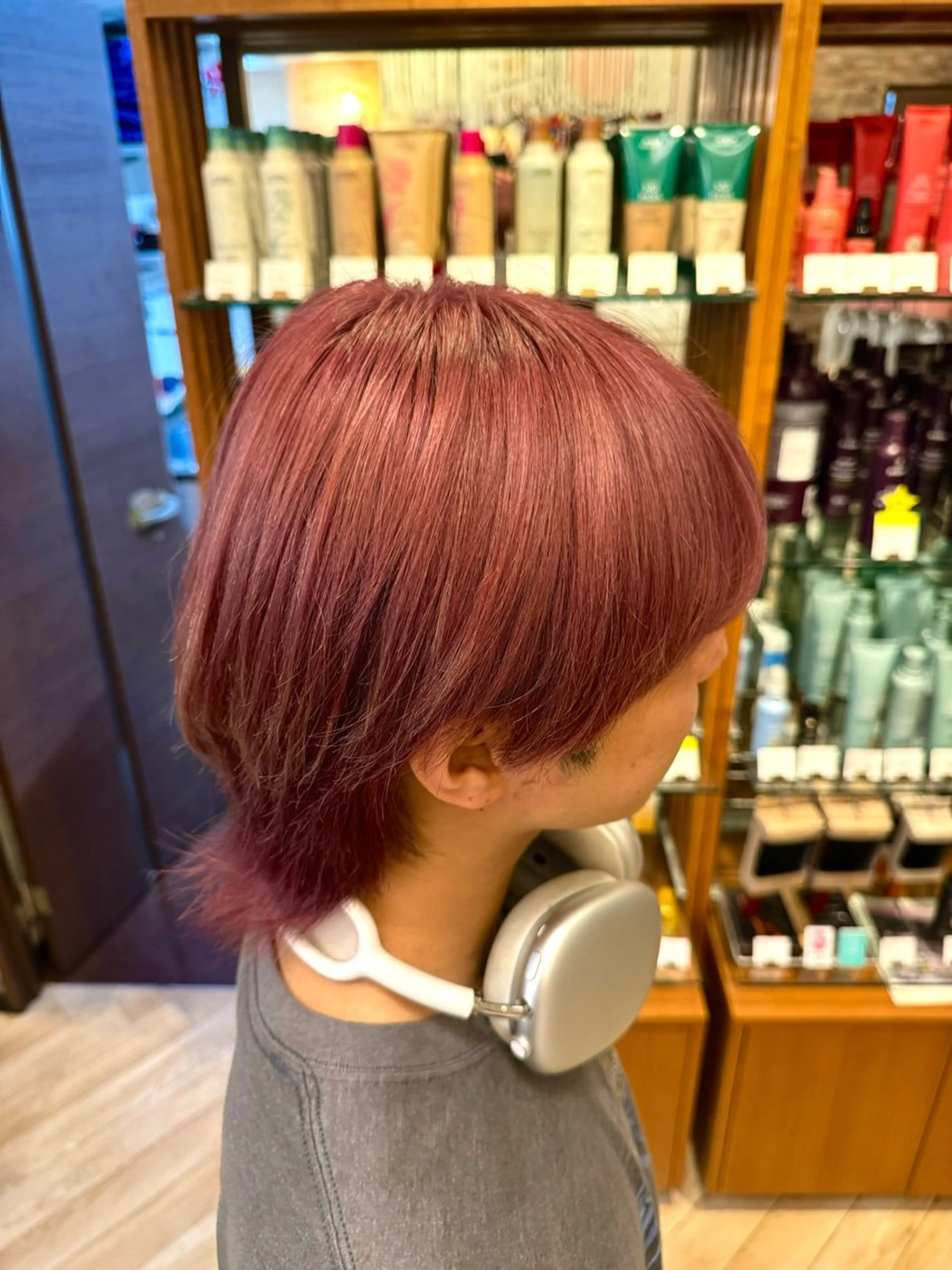 カラー メンズ レッドカラー カットモデル募集長澤 拓弥のヘアスタイル