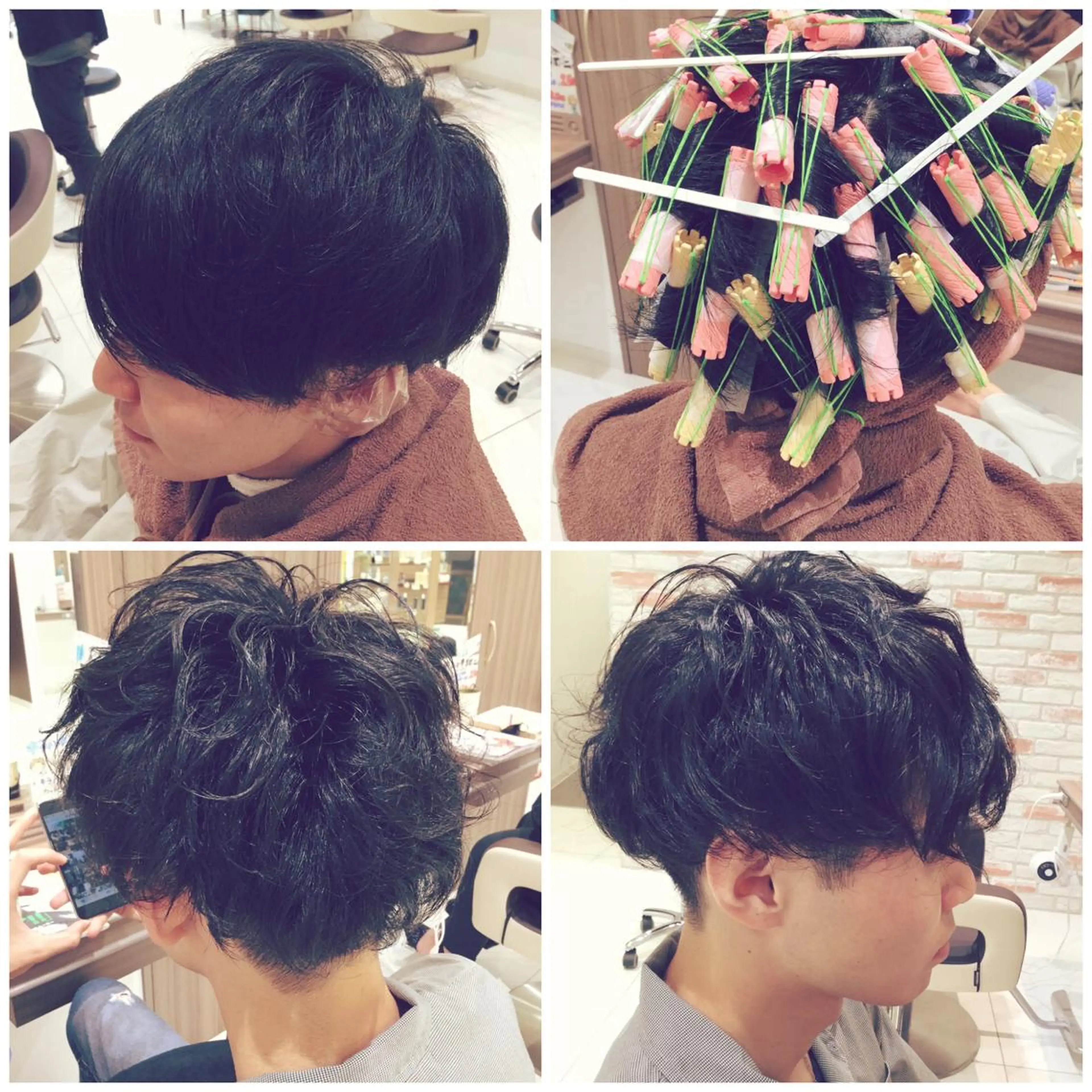 ショート パーマ メンズ 松山 真也のヘアスタイル