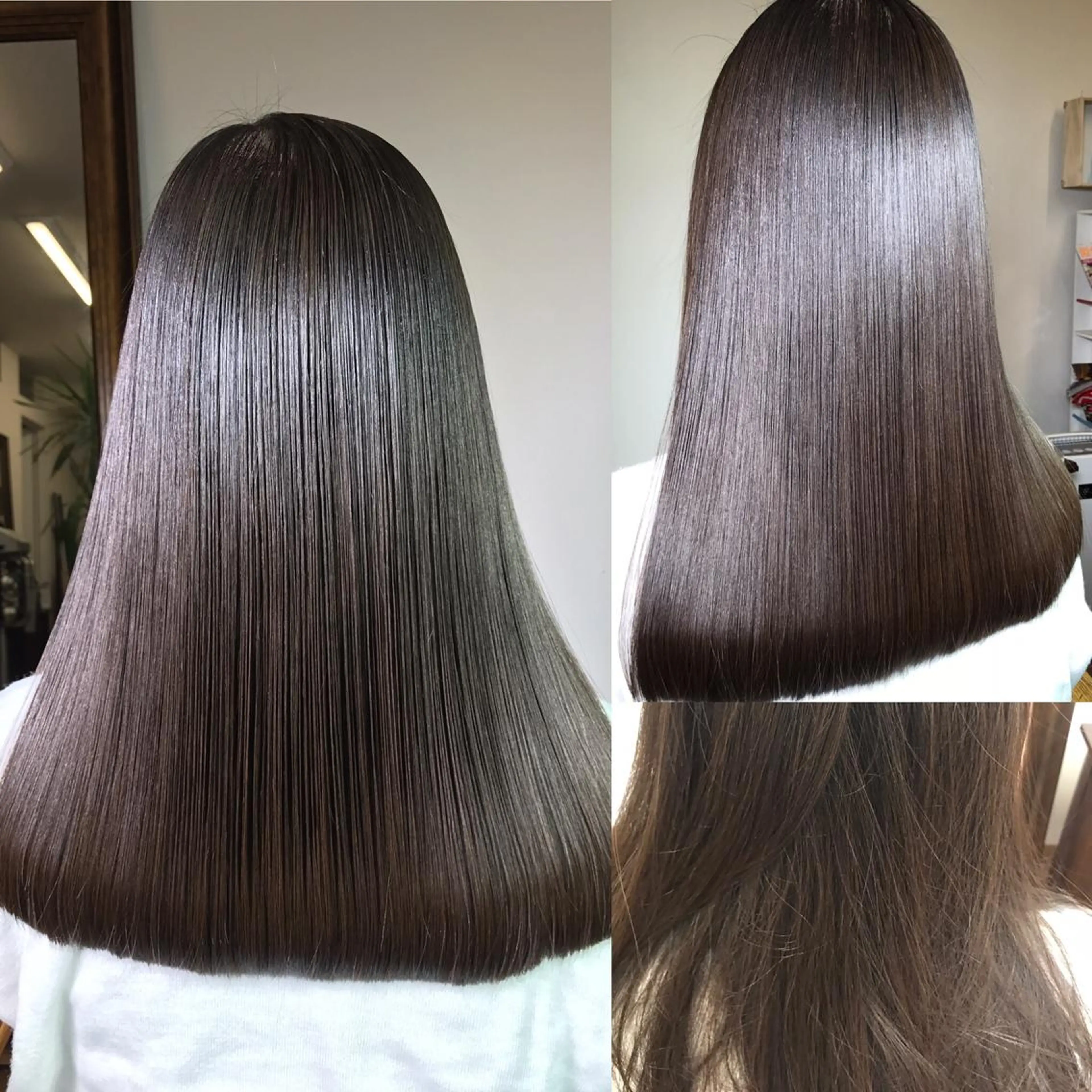 セミロング 縮毛矯正 江袋 敏昭のヘアスタイル