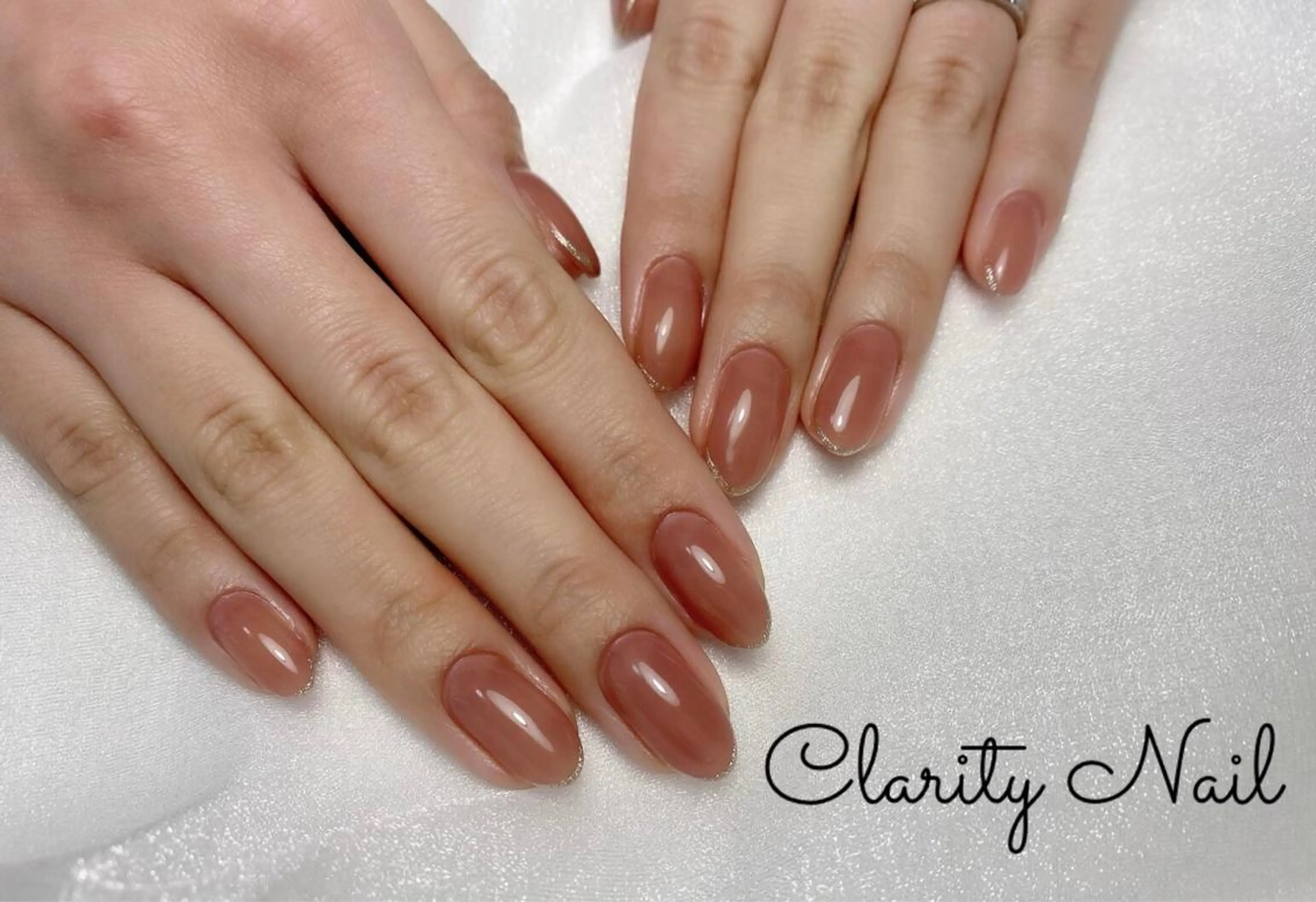 ネイル ラメ(グリッター) ワンカラーネイル ハンドネイル Clarity Nailのネイルデザイン