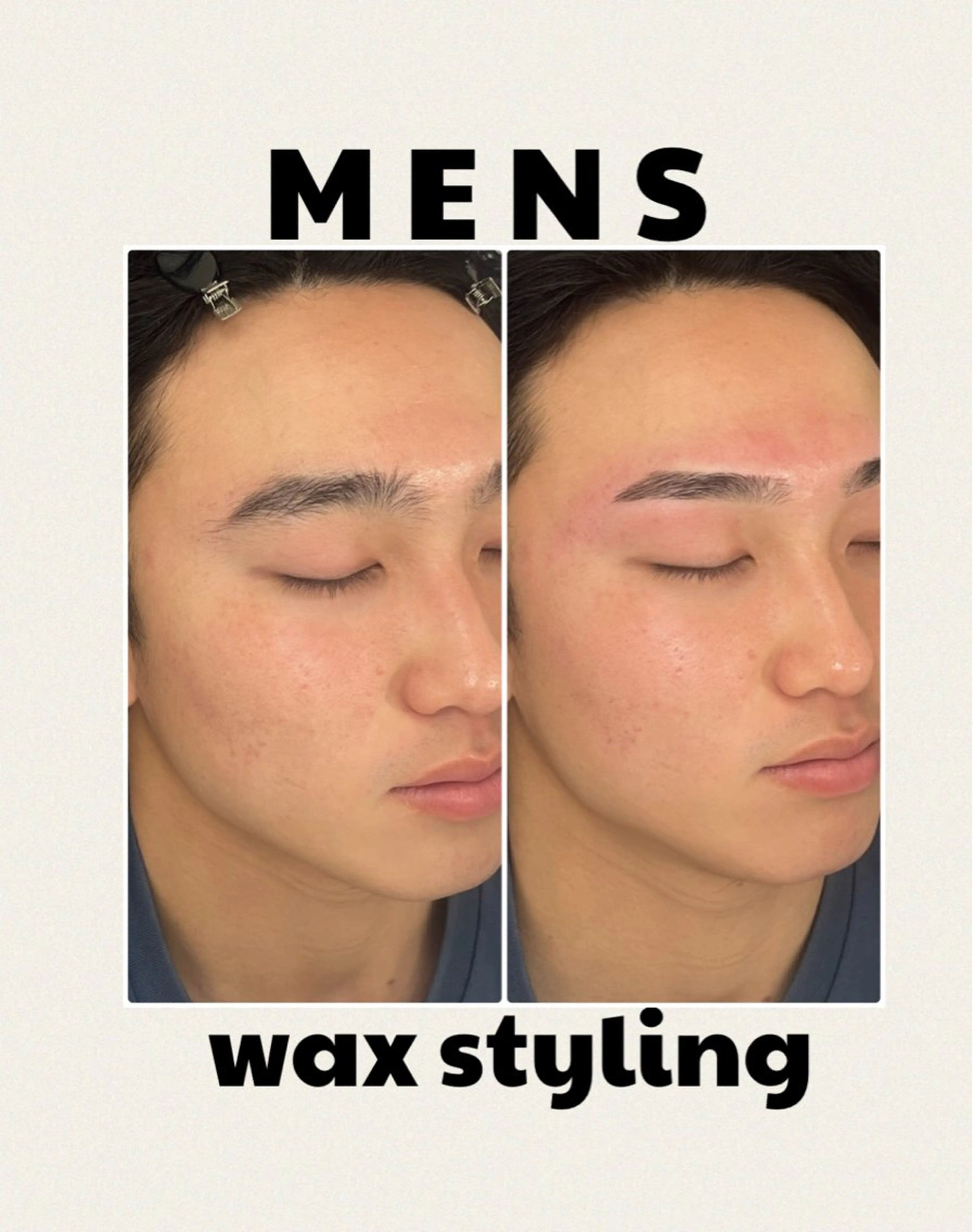 【人気NO.1】メンズ眉毛ワックス+スタイリング(間引き付)の写真
