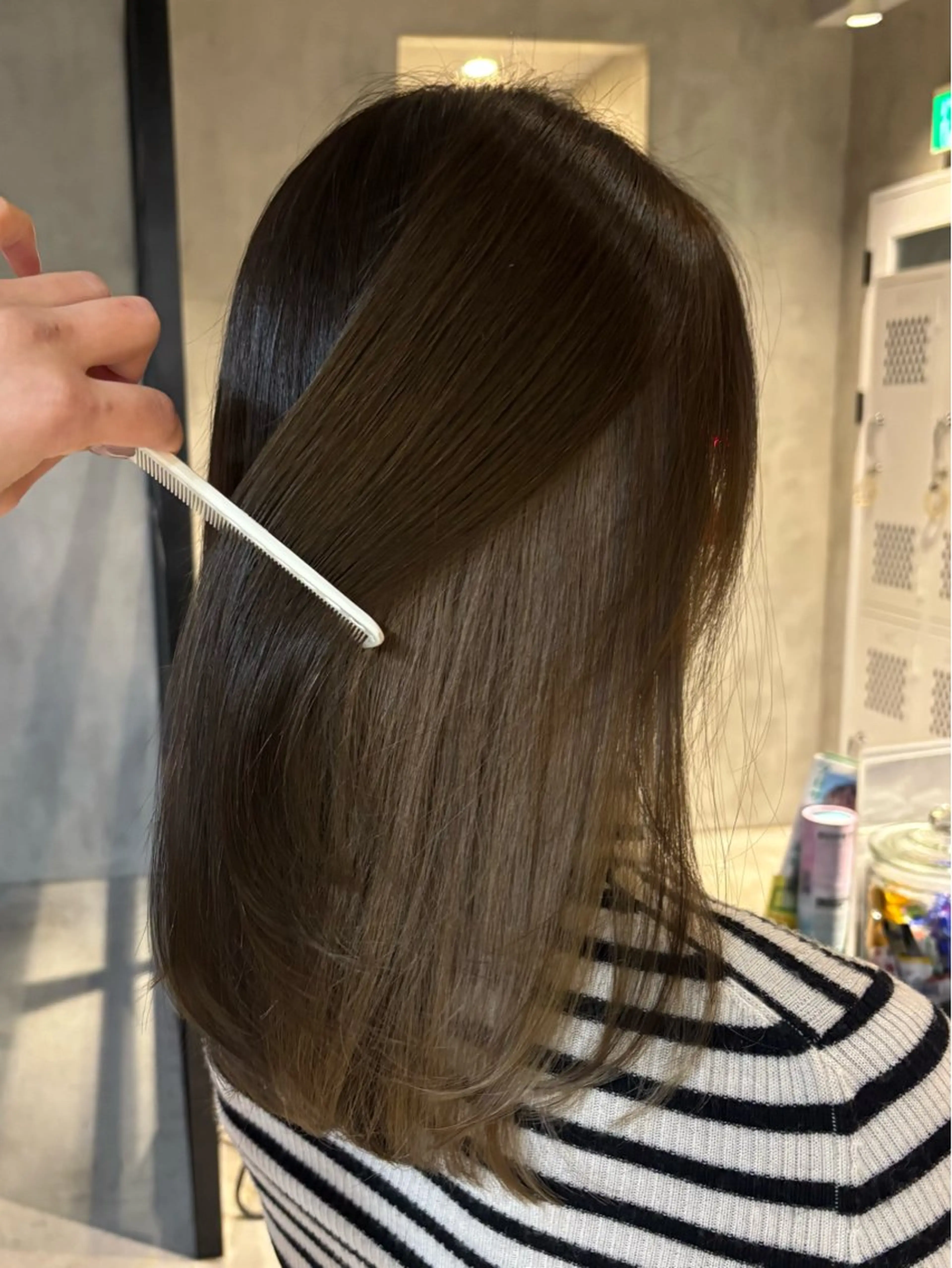 セミロング カラー ヘアカラー ちせ/ 透明感カラー /調布˚ 🦢₊✧のヘアスタイル