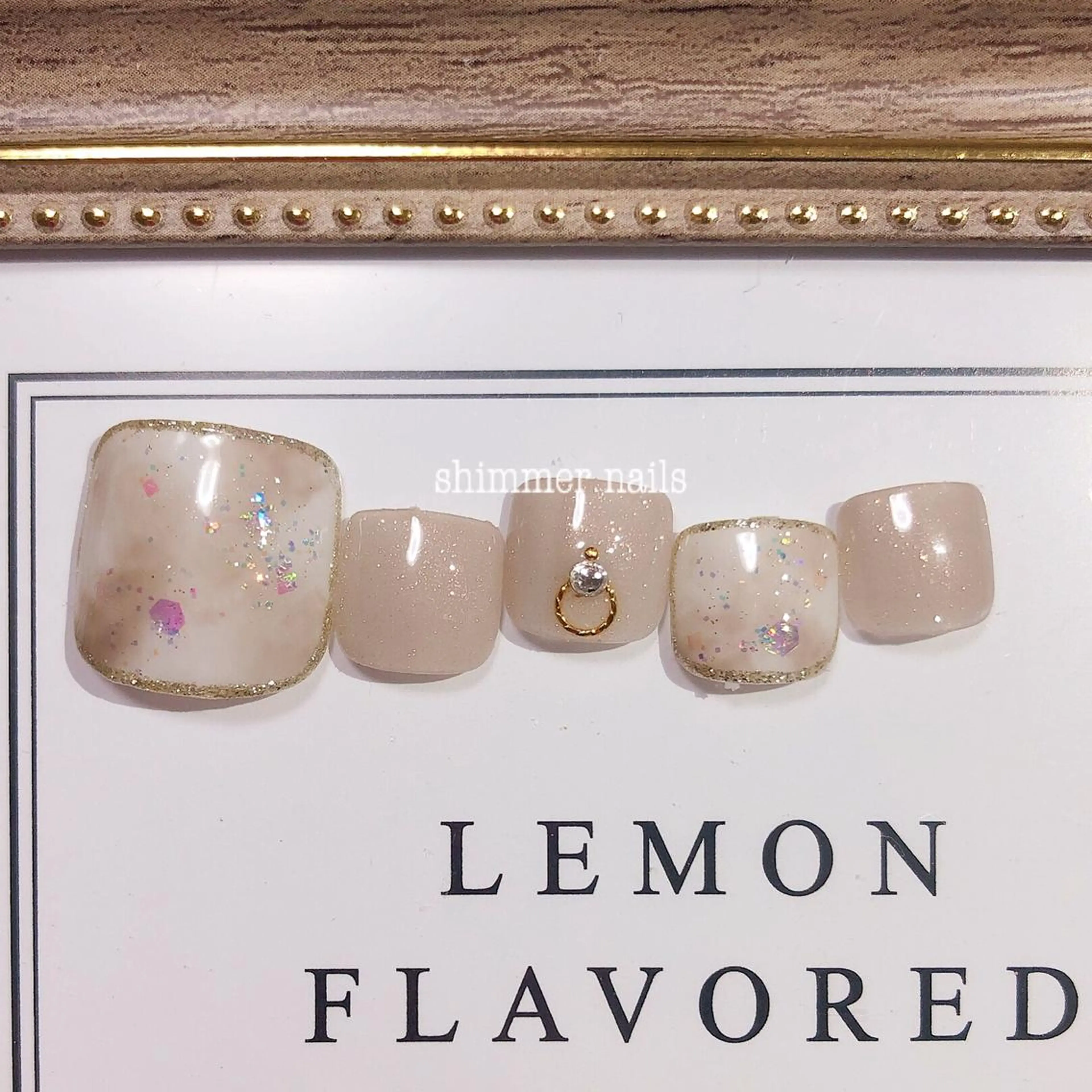 ネイル フットネイル shimmer nailsのネイルデザイン