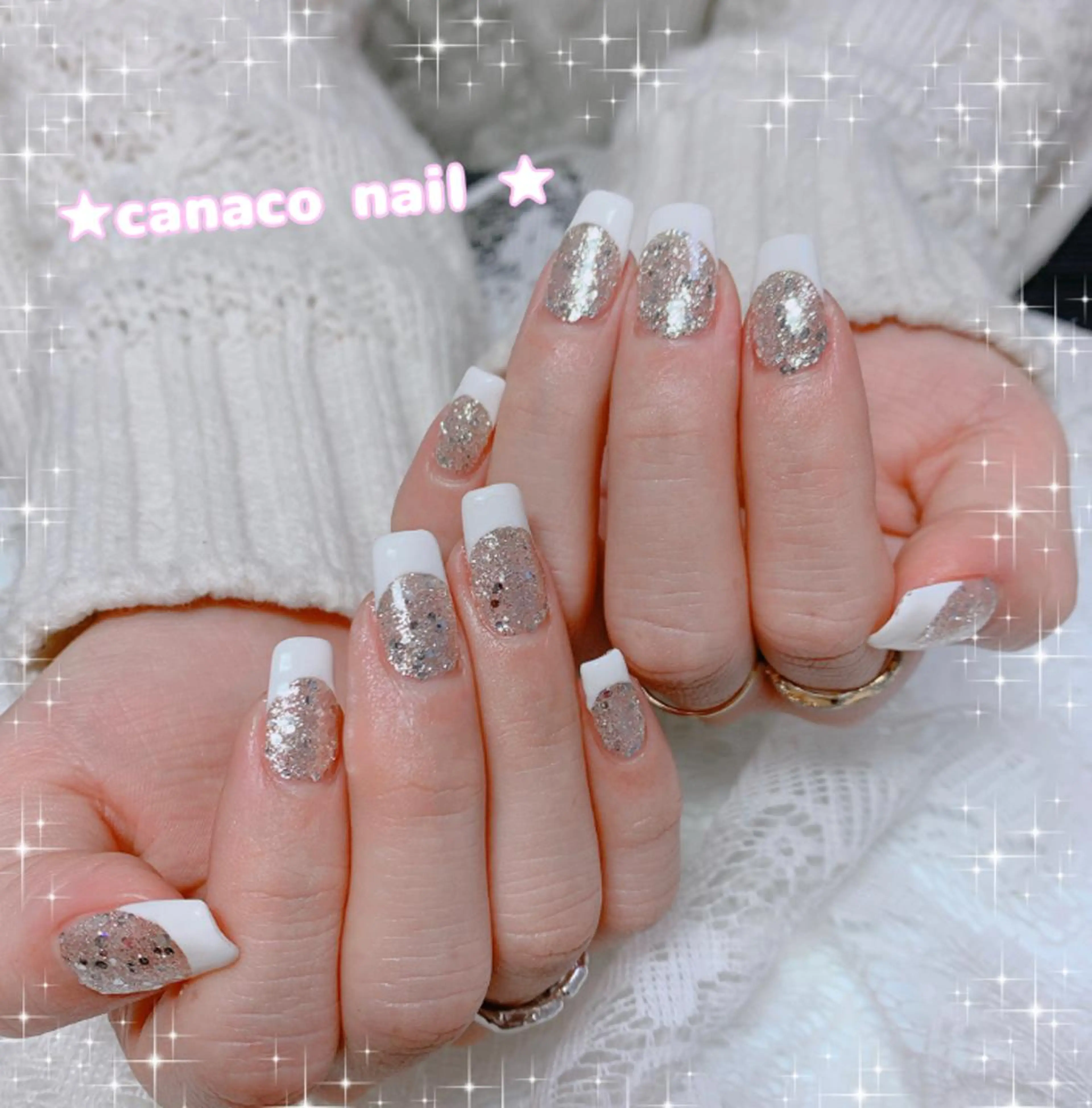 ネイル フレンチネイル ハンドネイル ハンドケア ベテランネイル cnc  nailのネイルデザイン