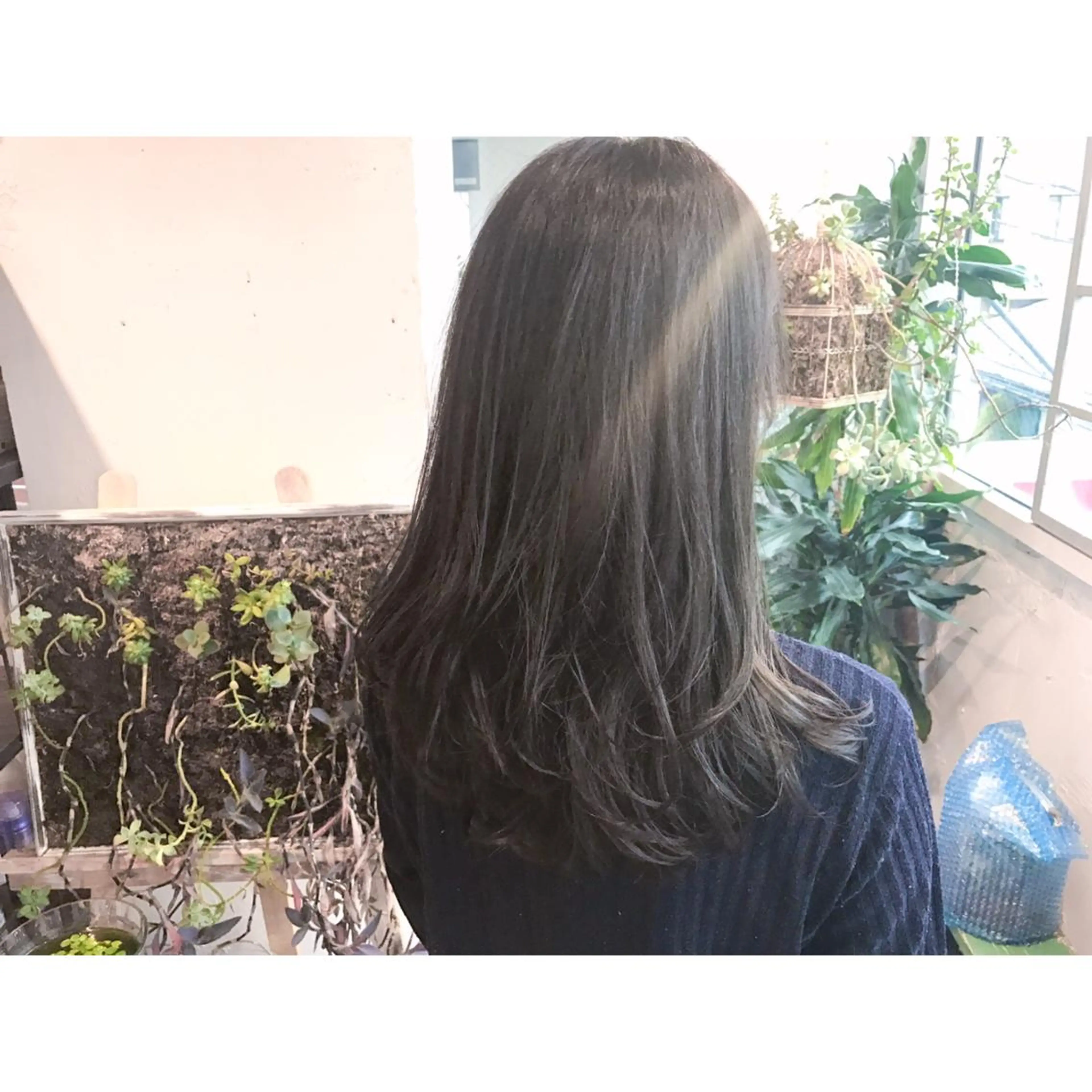 ロング カラー ブルーカラー ブルージュ ショート/レイヤー なら石井知希のヘアスタイル