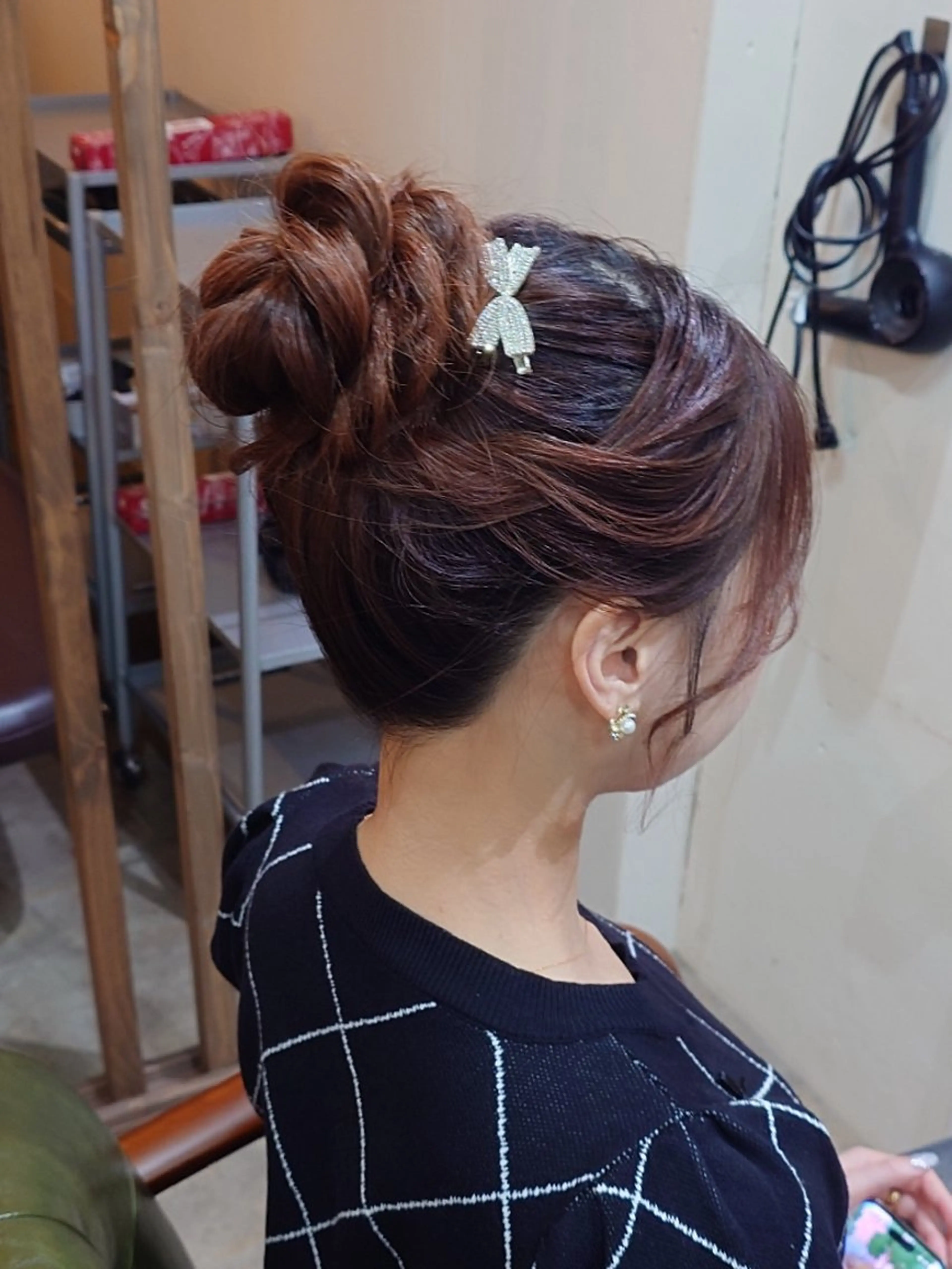 ヘアアレンジ お団子ヘア ヘアセット つぐみ ❤︎のヘアスタイル