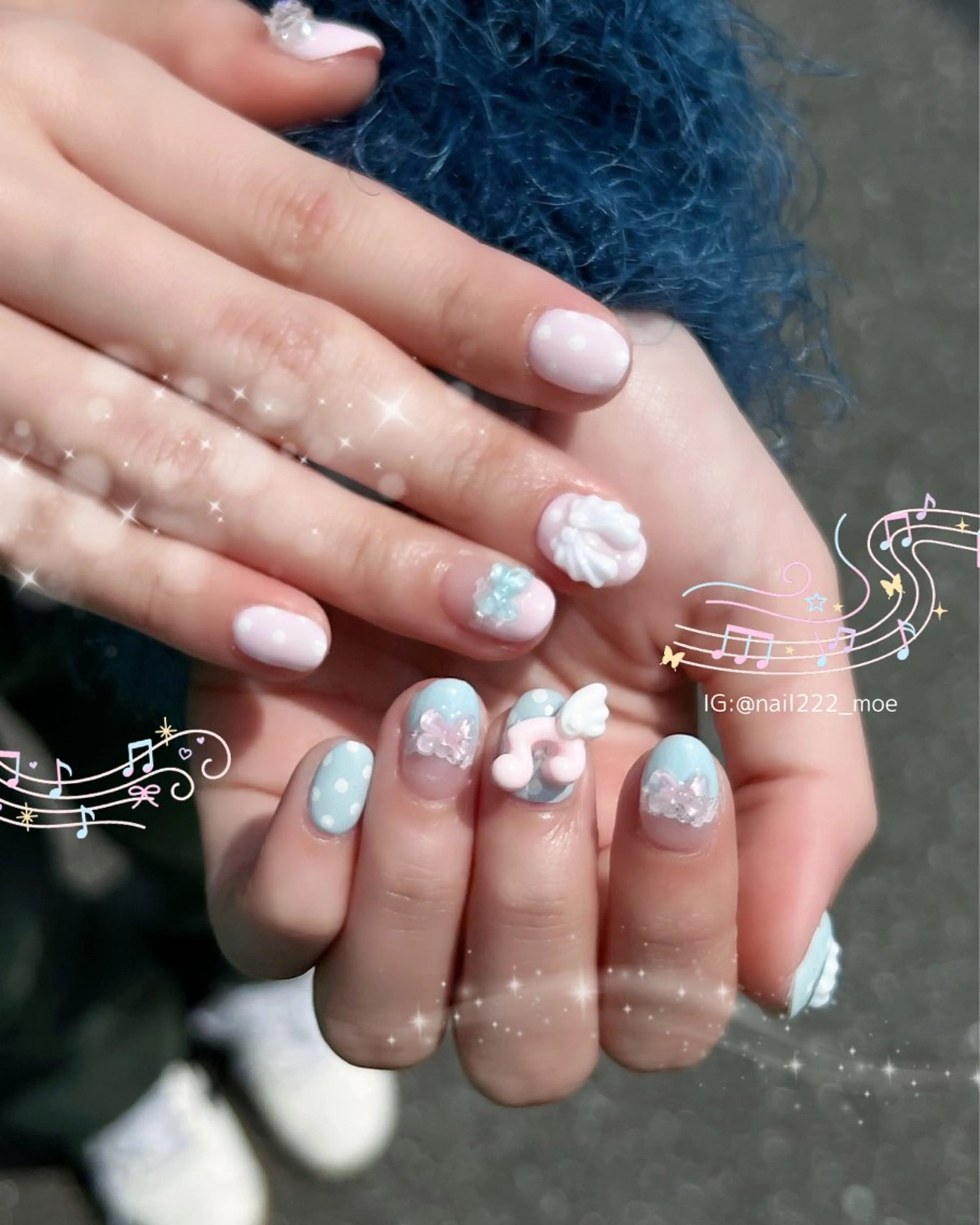 ネイル ハンドネイル ⟡.*222⋰˚☆ MöEのネイルデザイン