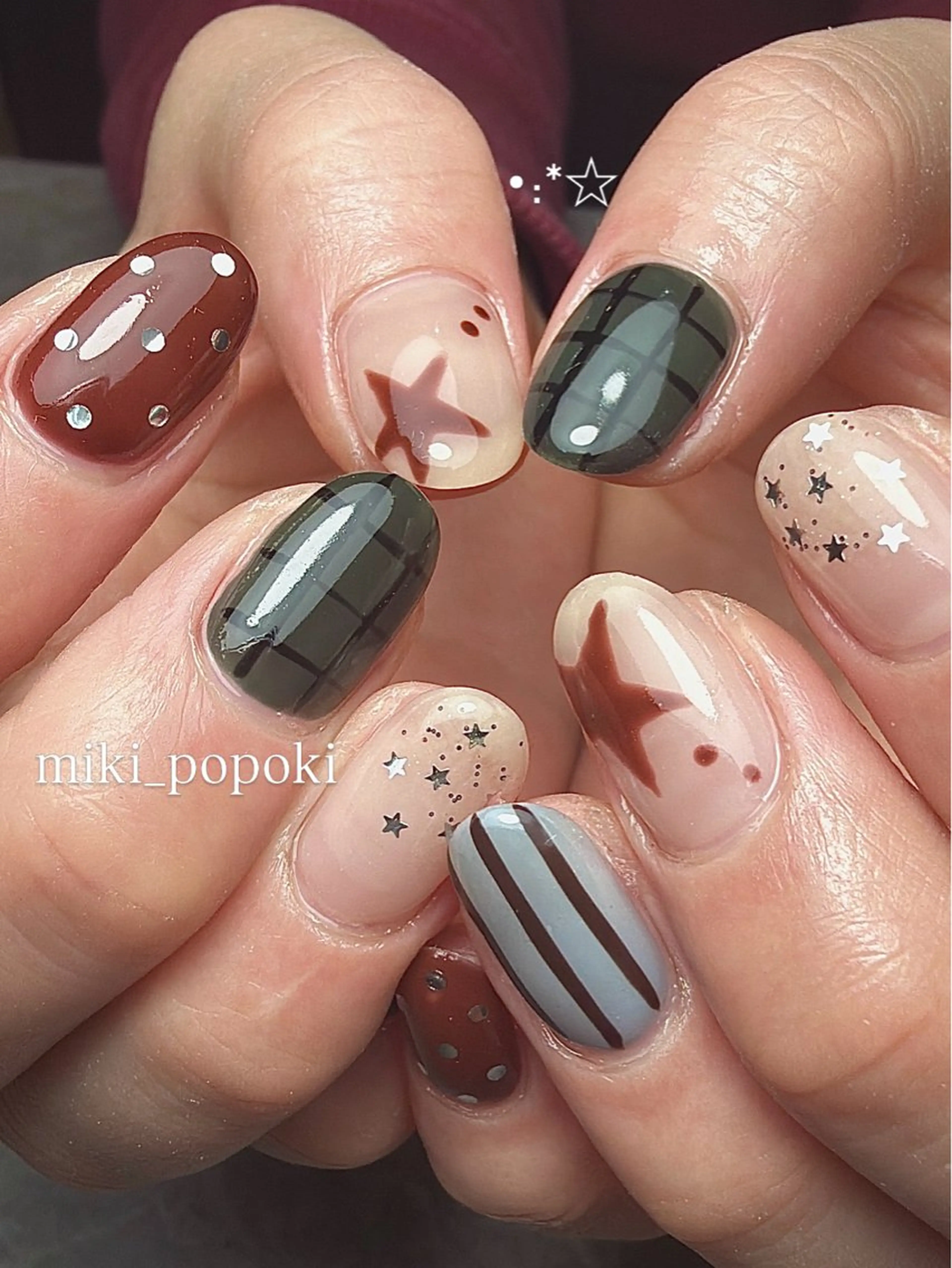 ネイル ハンドネイル popo-nail所属・個性派/ちゅるん/ モチ好評◎｜MIKIのネイルデザイン