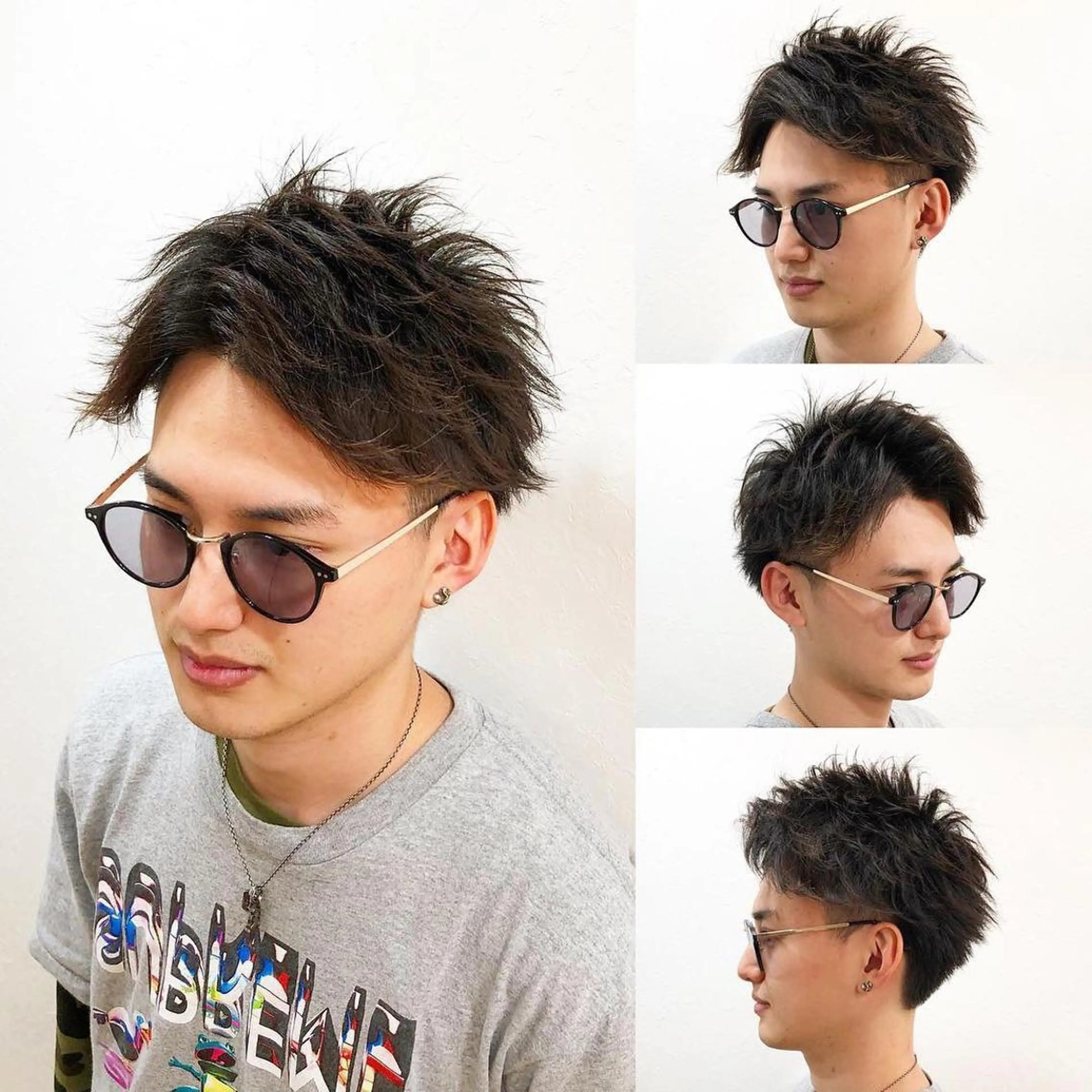 ショート パーマ メンズ 原山 直人のヘアスタイル