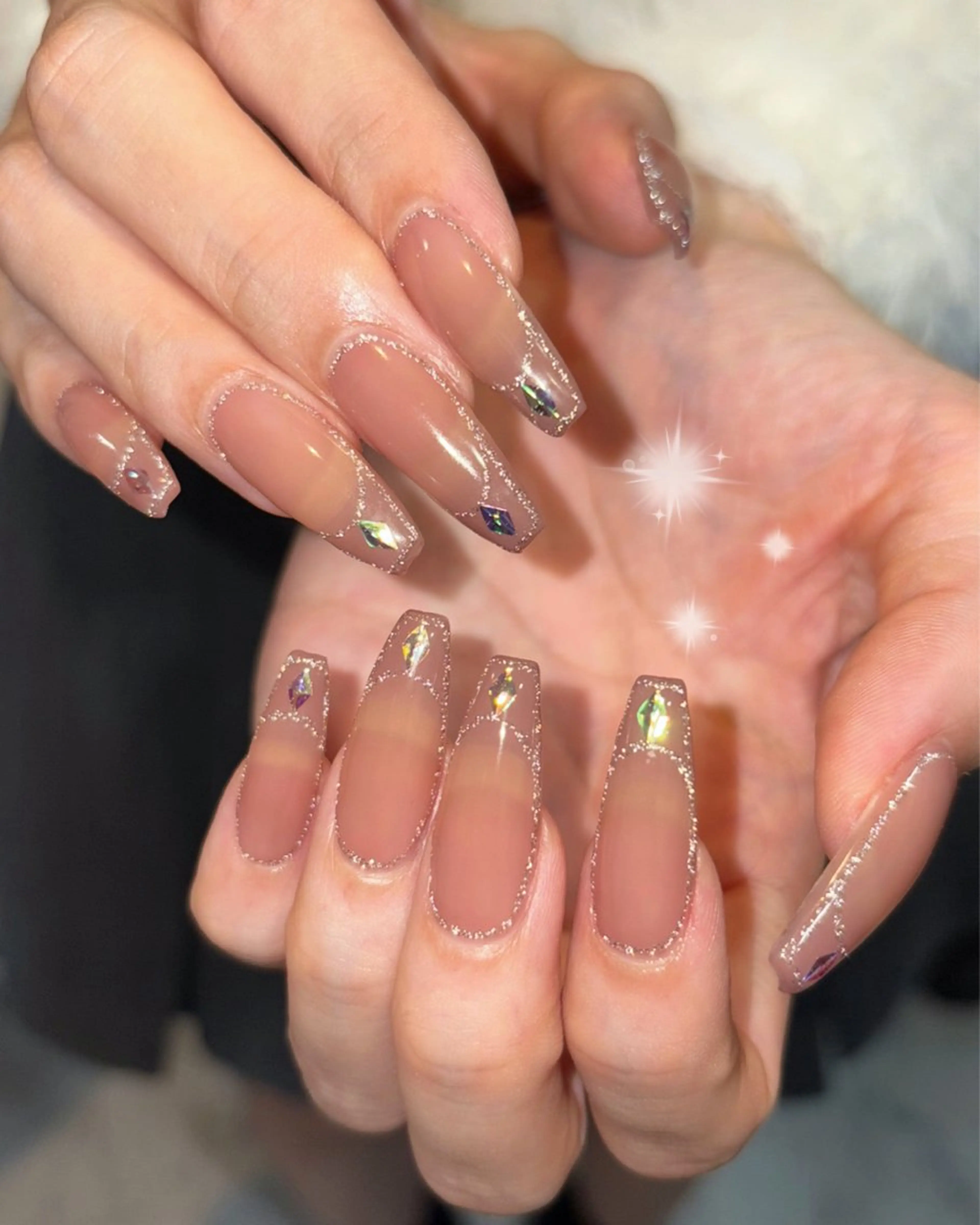 ネイル mofie🤍ユミ/ 恵比寿/パラジェルのネイルデザイン