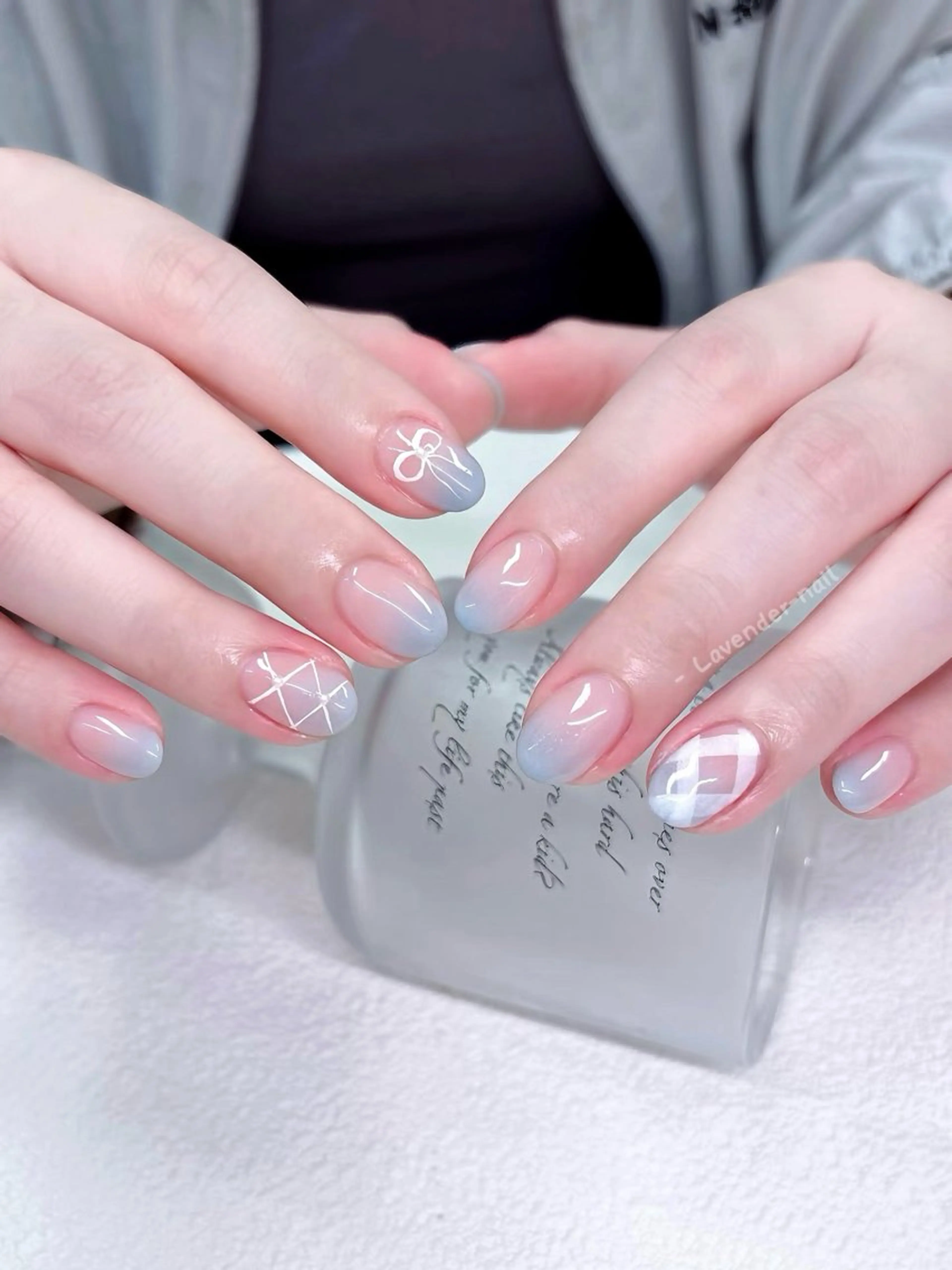 ネイル ハンドネイル Lavender nail·北18条のネイルデザイン