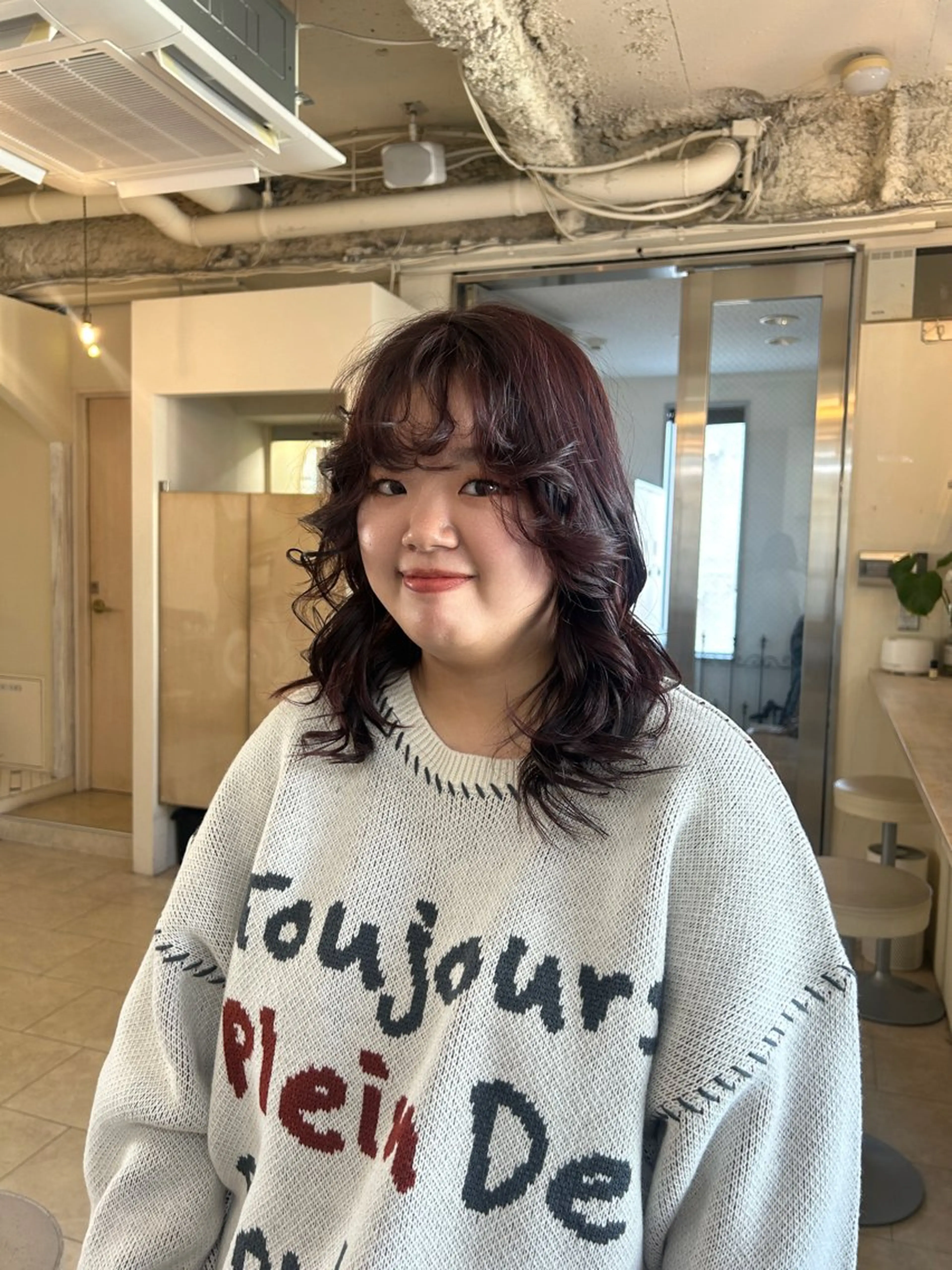 ロング ヘアカラー Maho/海外 レイヤー/ハッシュのヘアスタイル