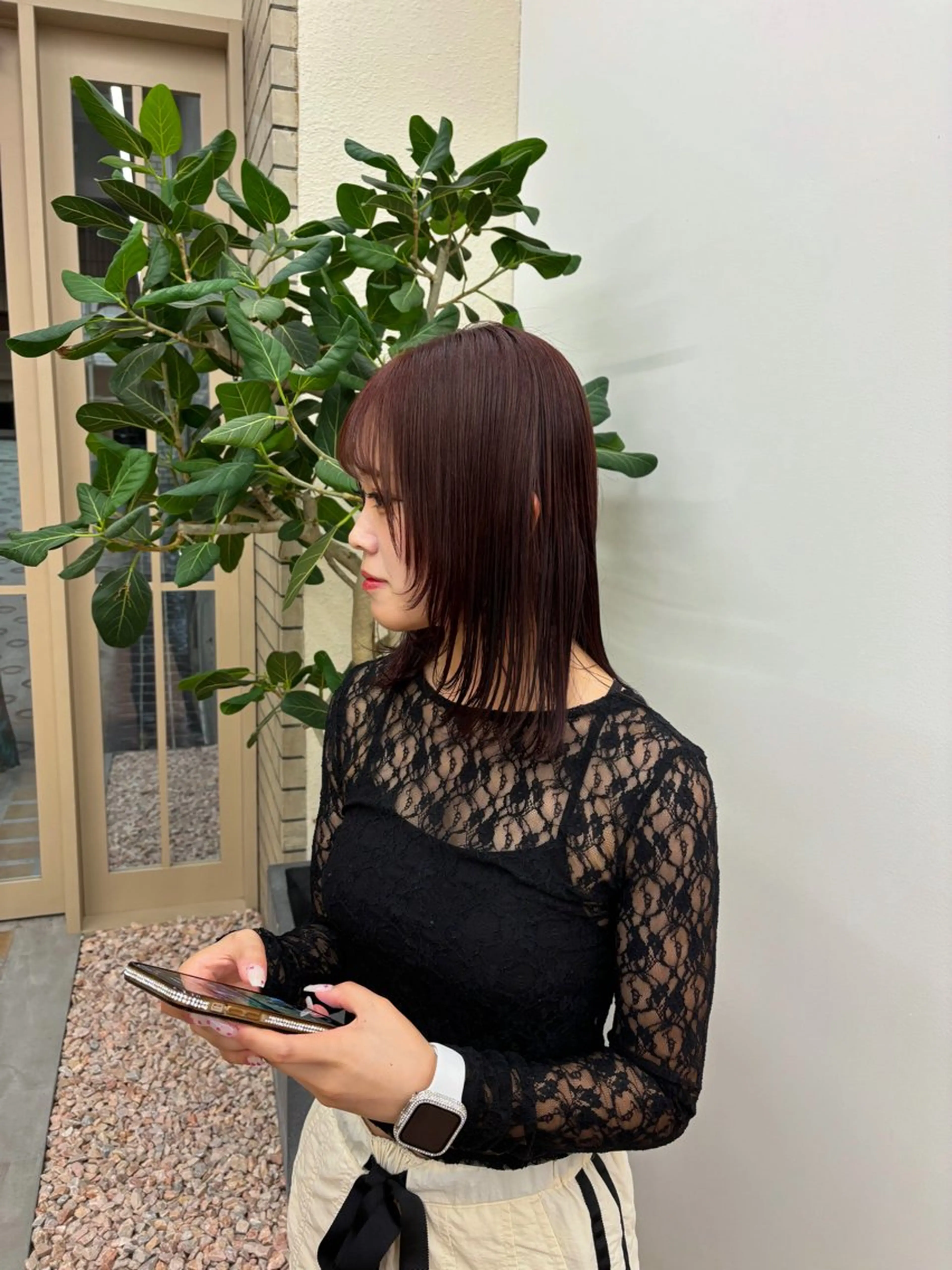 ミディアム りお /カラーモデルのヘアスタイル