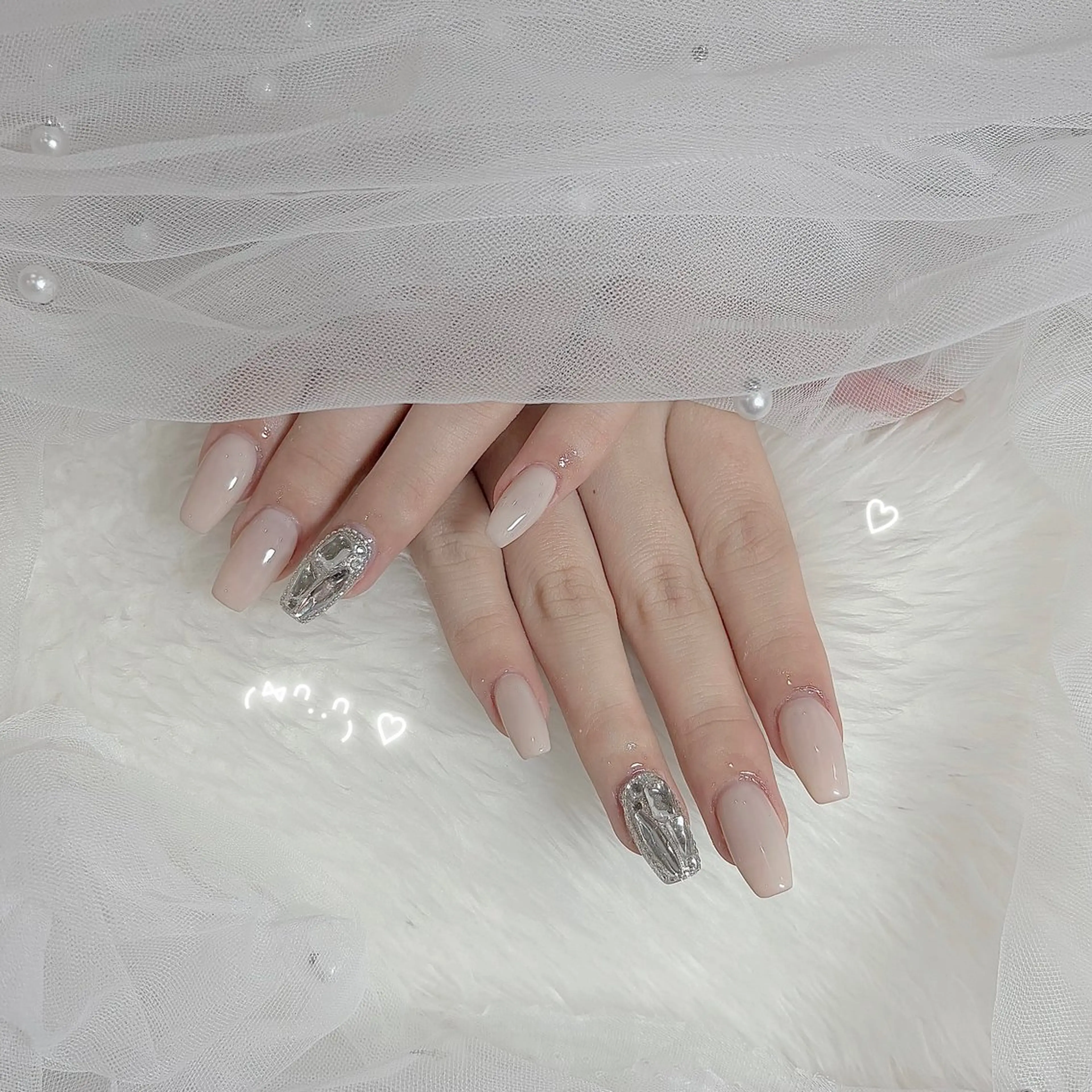 オフあり🤍2本アート🎀の写真