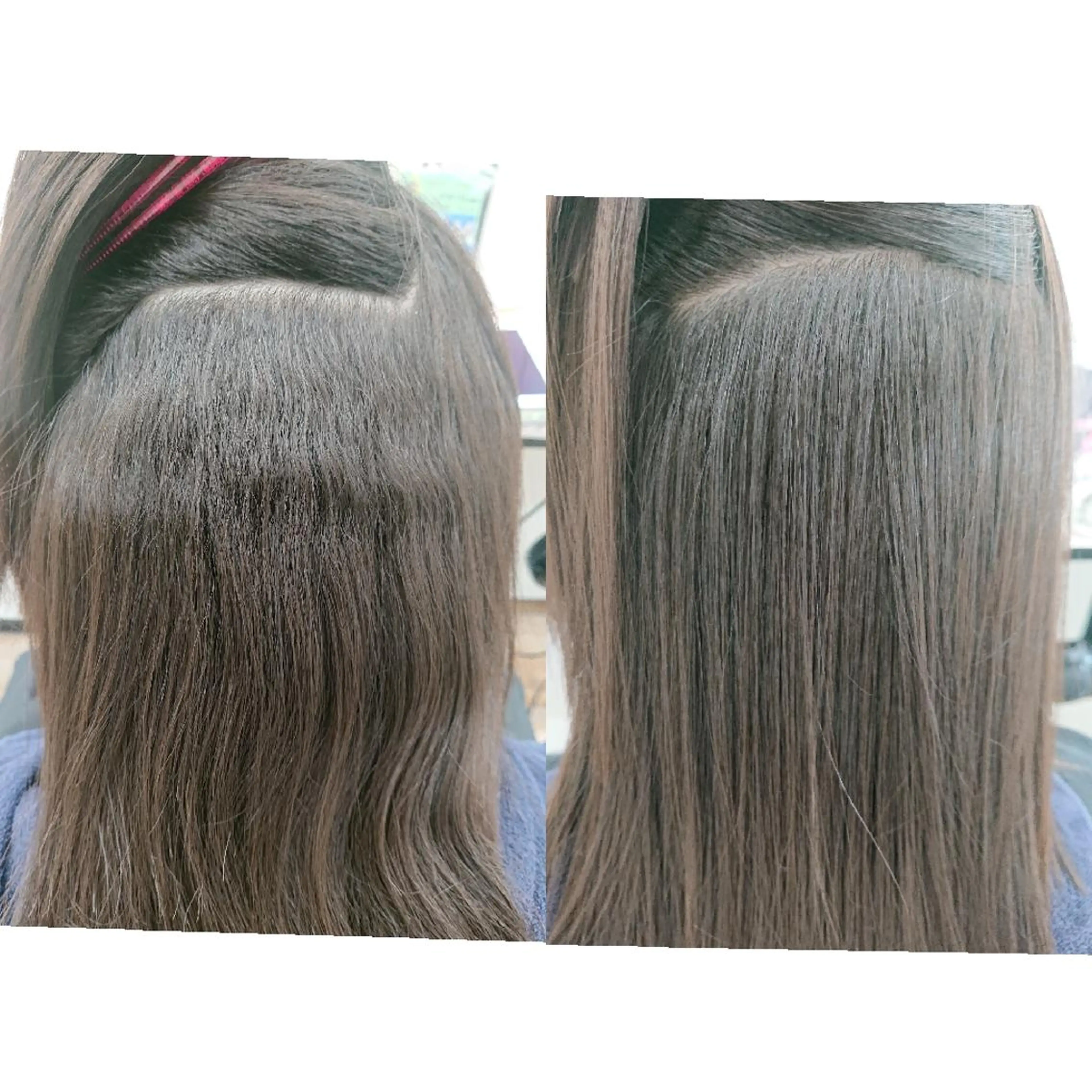 セミロング パーマ 縮毛矯正 😺Takako😺 髪質改善&縮毛矯正のヘアスタイル