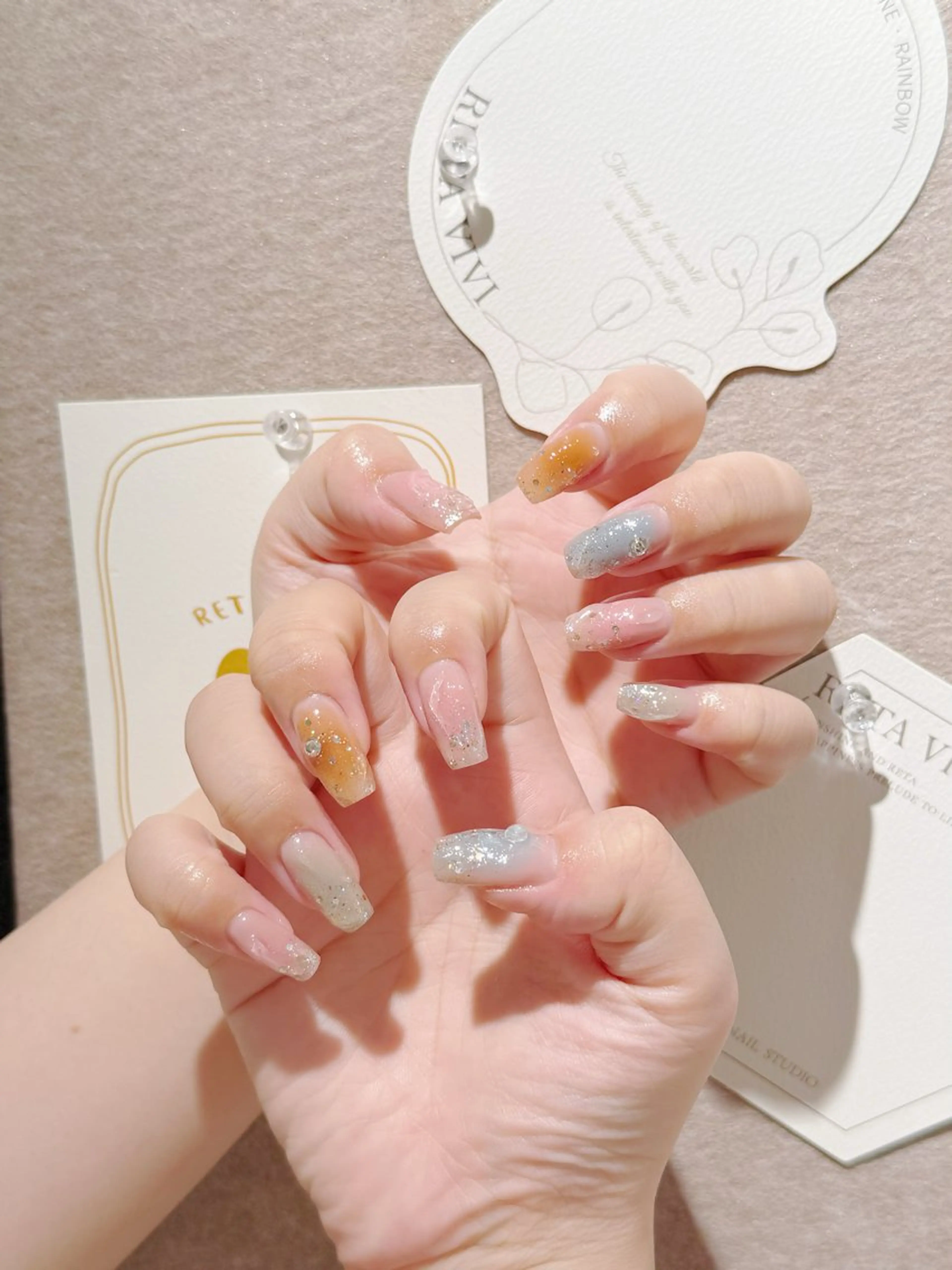 🌟練習モデル💓持ち込みデザインやり放題(150分時間内でデザイン、パーツ10本ok）の写真