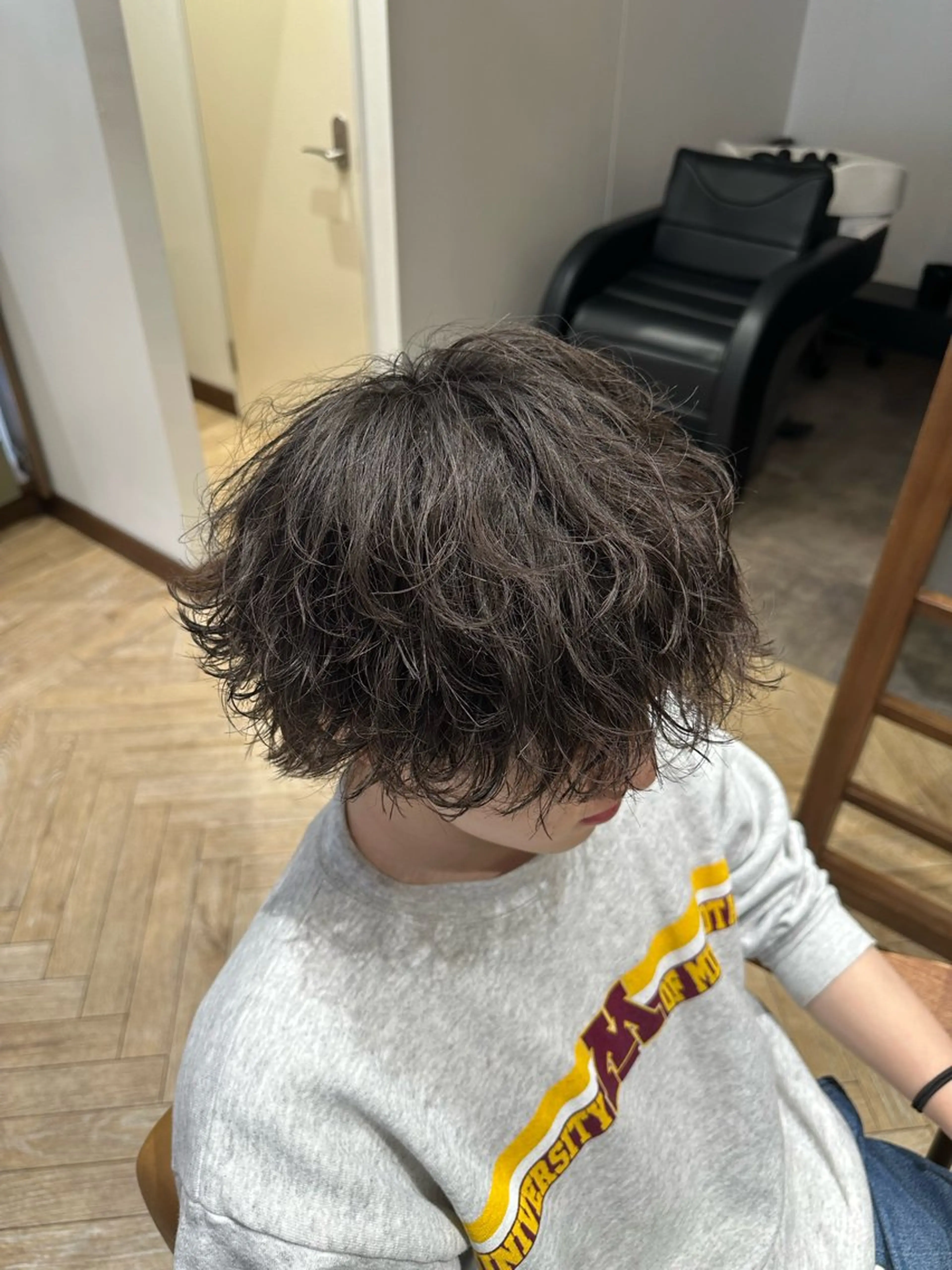 ショート メンズ カット パーマ メンズ特化/フェザー パーマ  和哉のヘアスタイル