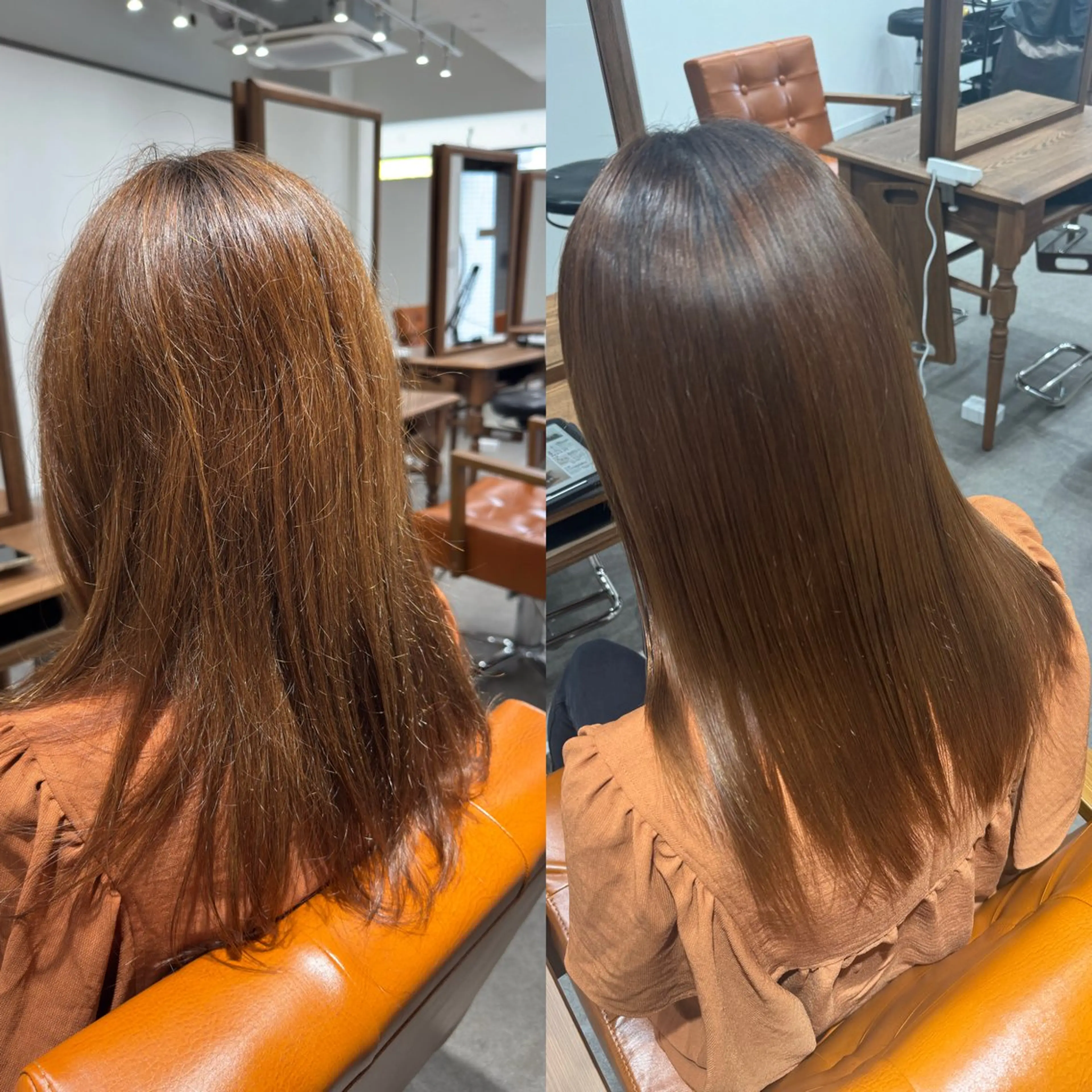 ロング カット 縮毛矯正 トリートメント 髪質改善縮毛✨ 泉谷彪芽のヘアスタイル