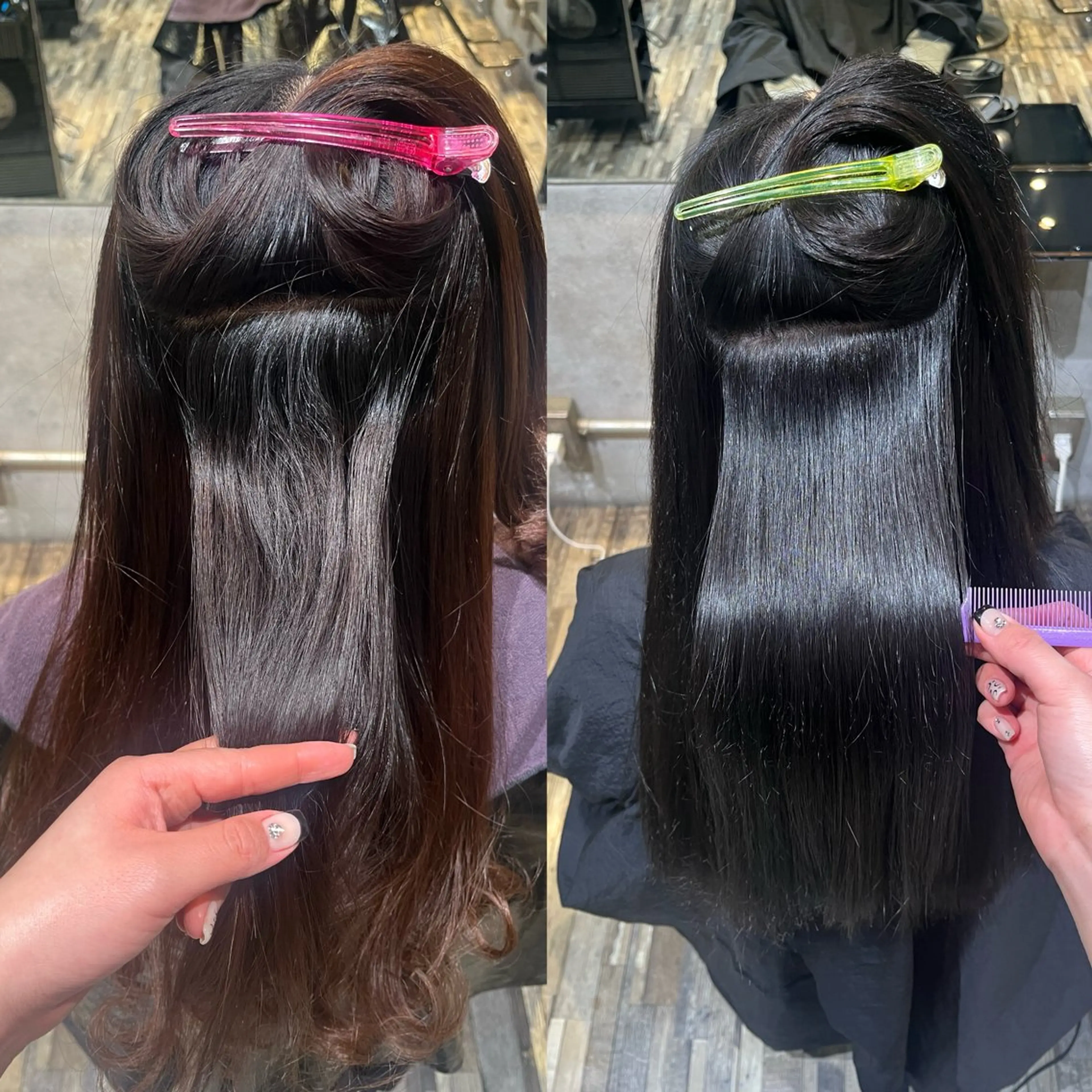 ロング カラー 縮毛矯正 🦋Lond🦋 manakaのヘアスタイル