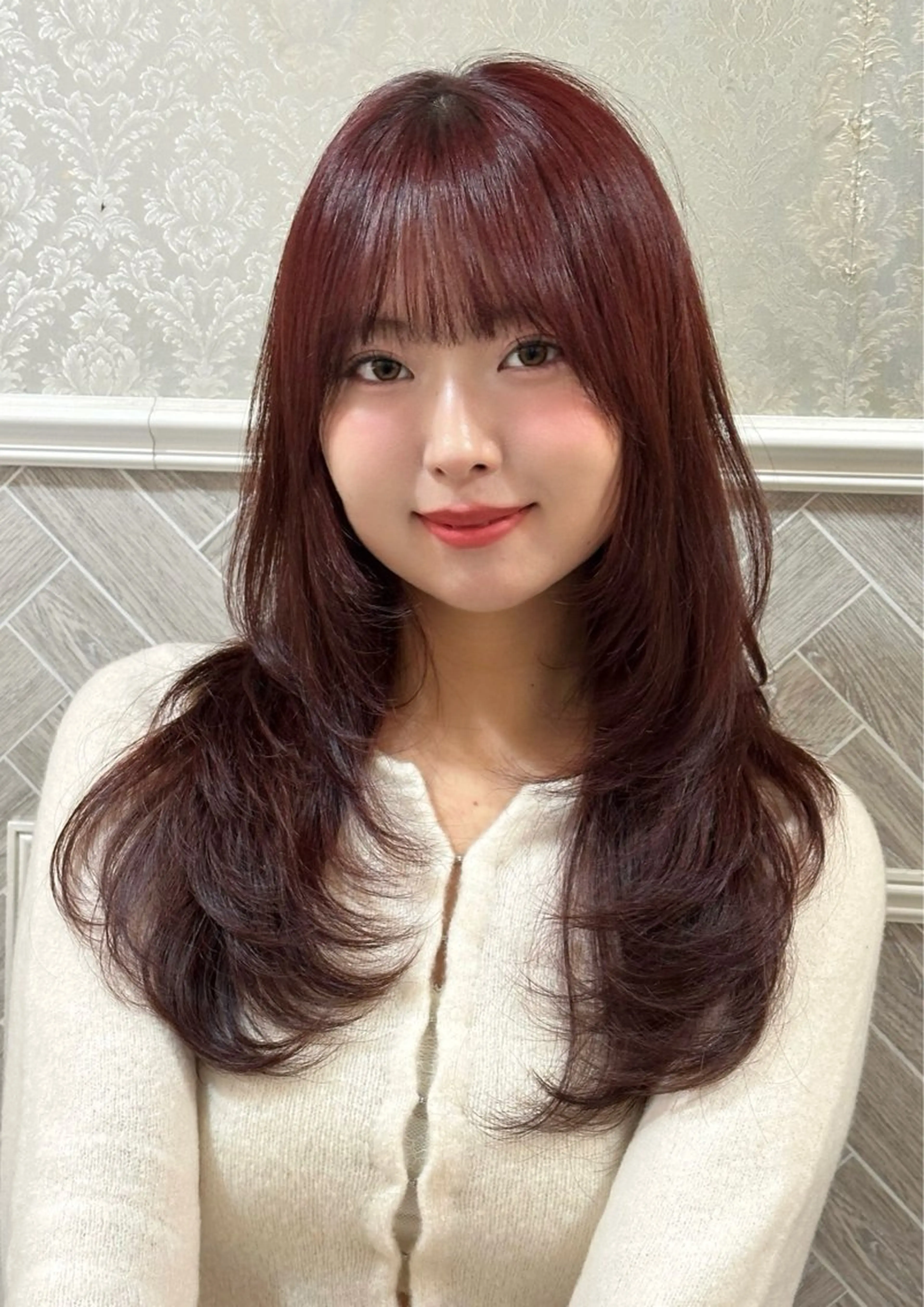 ロング レイヤー/顔周り /ボブ/銀座/サラのヘアスタイル