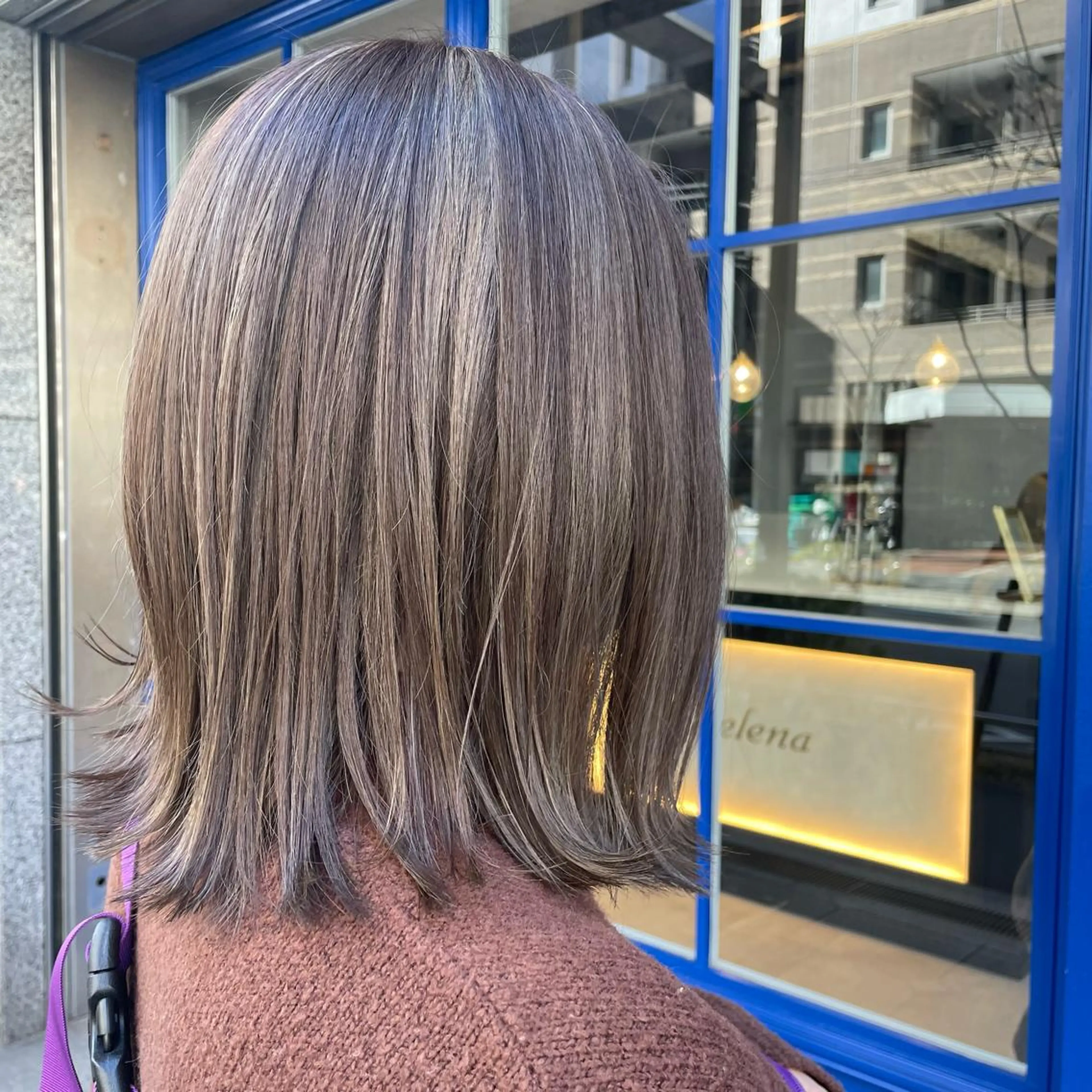 ミディアム カット ヘアカラー 🫧艶髪/ブリーチ 🐳honami🫧のヘアスタイル