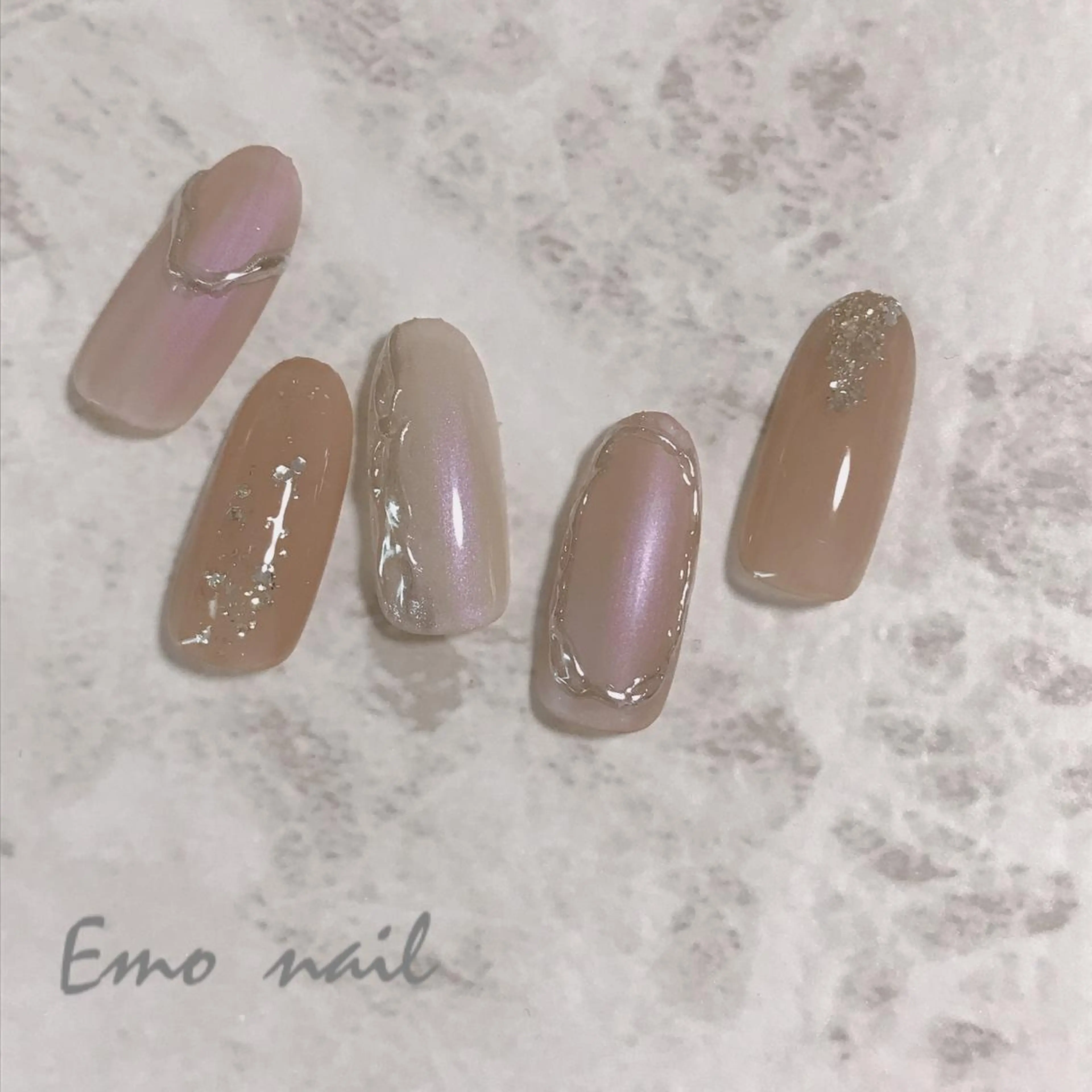 ネイル マットネイル ミラーネイル sereha nailのネイルデザイン
