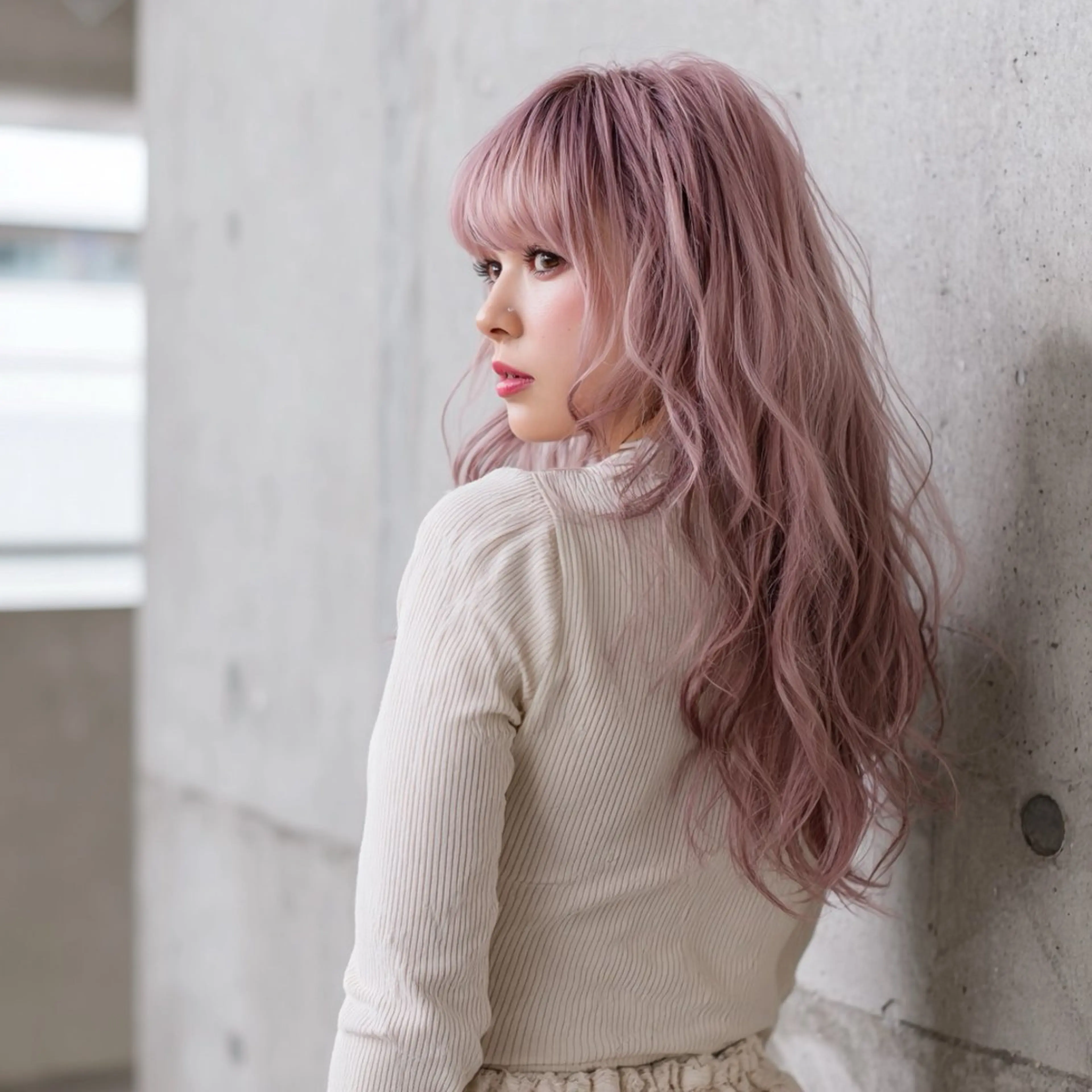 セミロング カラー ヘアカラー トリートメント 池袋/カラー特化🎨 ロング料金なし🩵のヘアスタイル