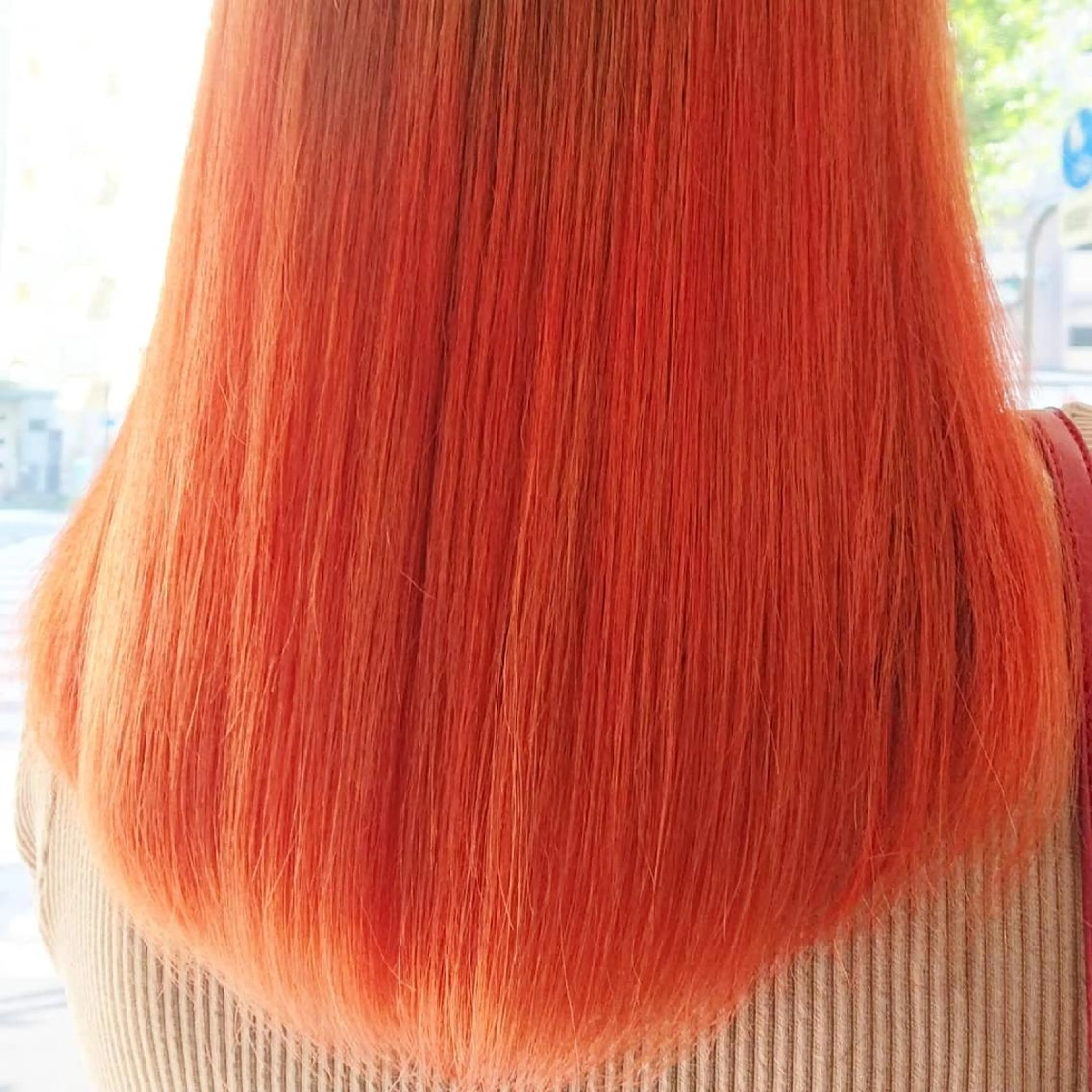 ミディアム カラー オレンジ 畑中秀平💛艶髪💜 Babylon 代表のヘアスタイル