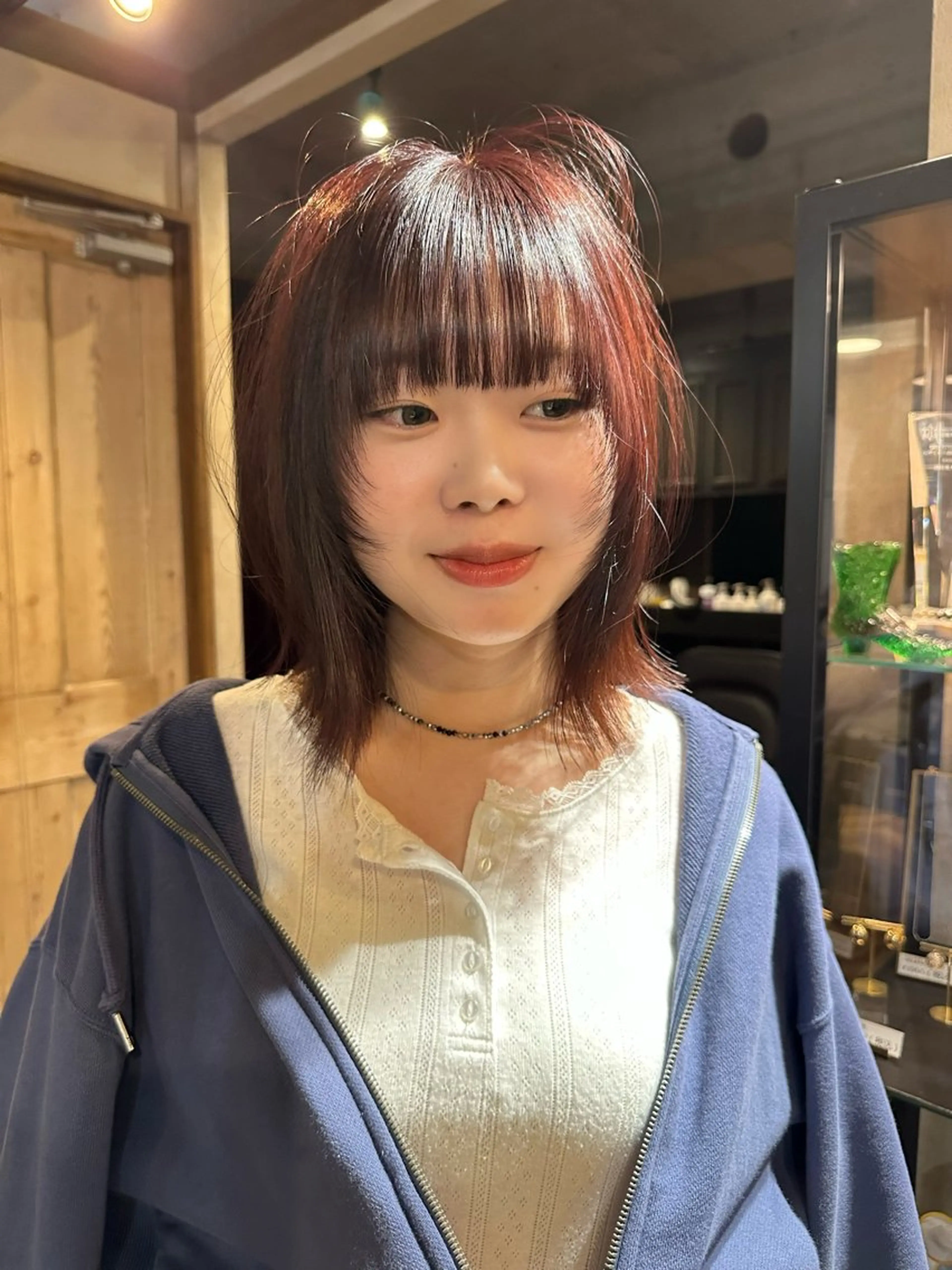 ミディアム カラー カットモデル/カラー rionのヘアスタイル