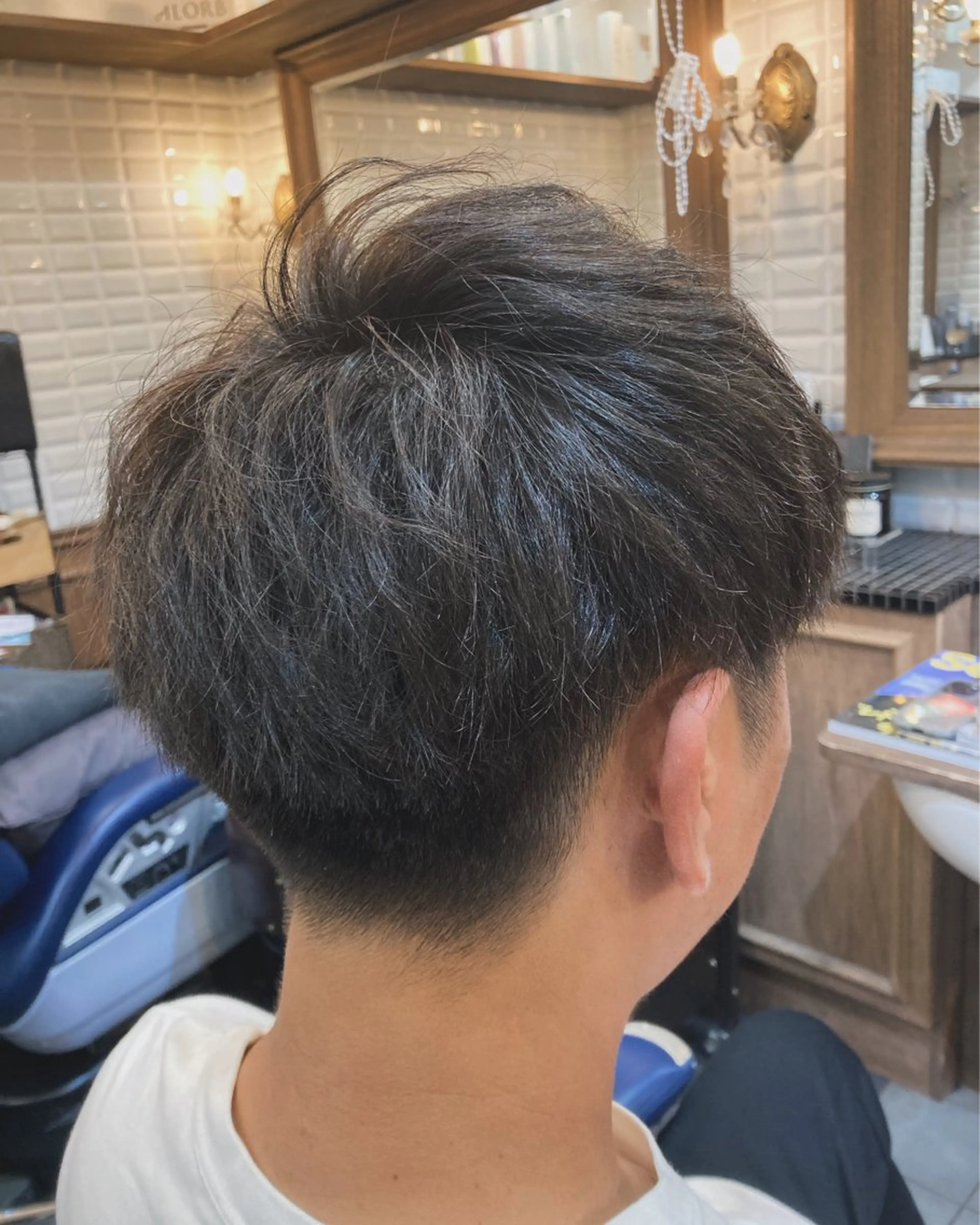 ショート メンズ カット トリートメント ルピナス中田店長 山口大地のヘアスタイル