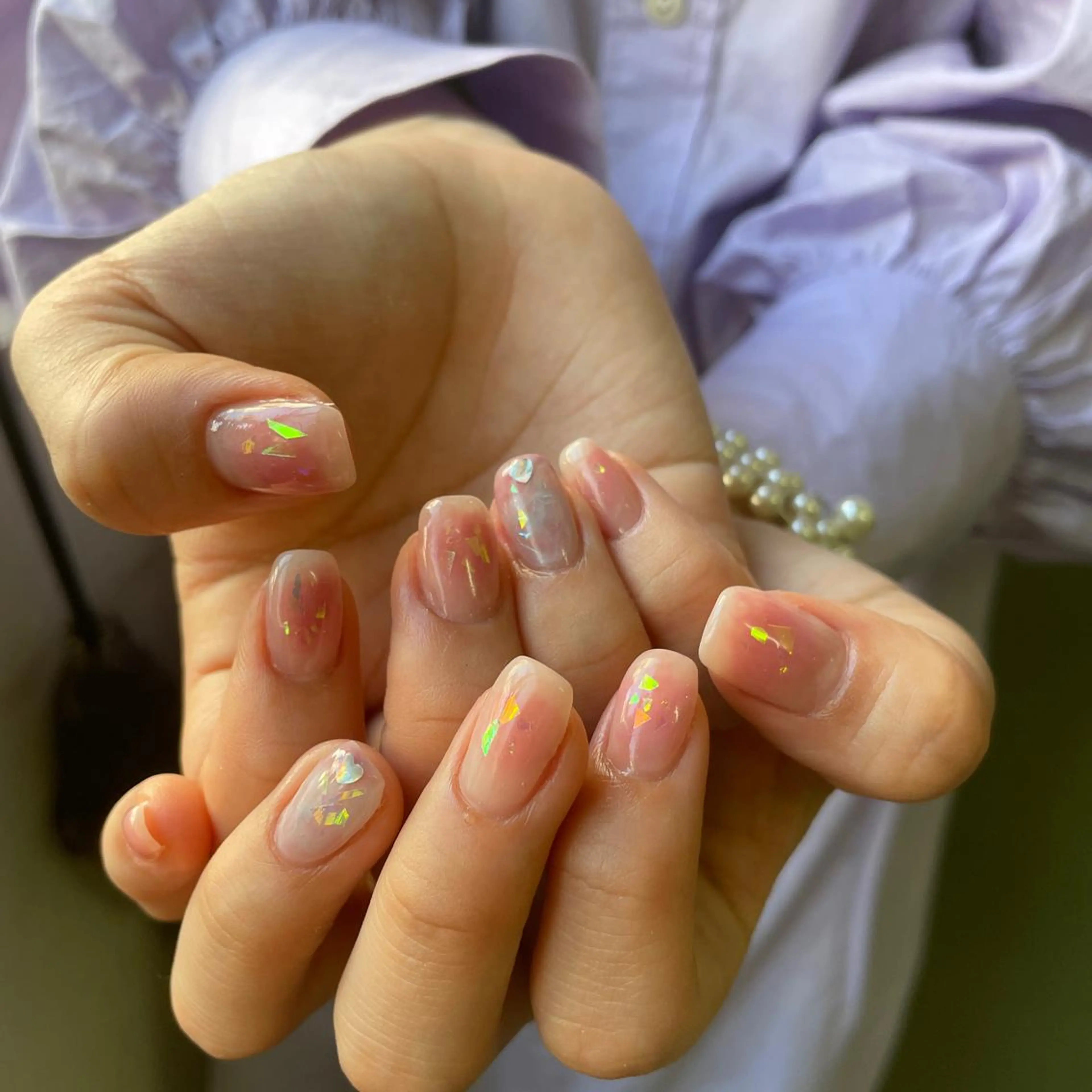 ネイル チークネイル ハンドネイル フットネイル ゆびノさき茨木店 ニュアンス/アートのネイルデザイン
