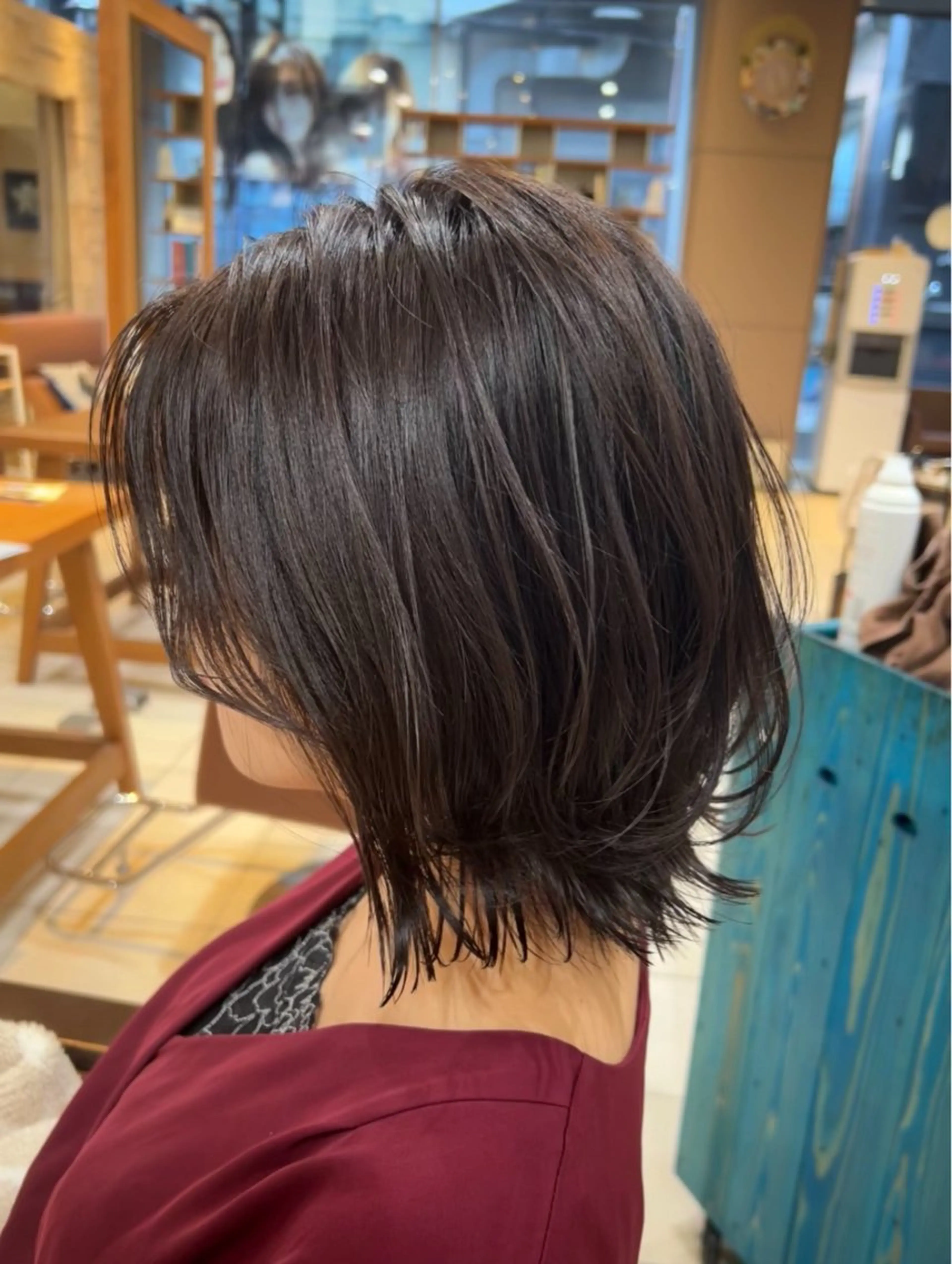 ミディアム くびれヘア 川崎レイヤーカット /江口真正のヘアスタイル