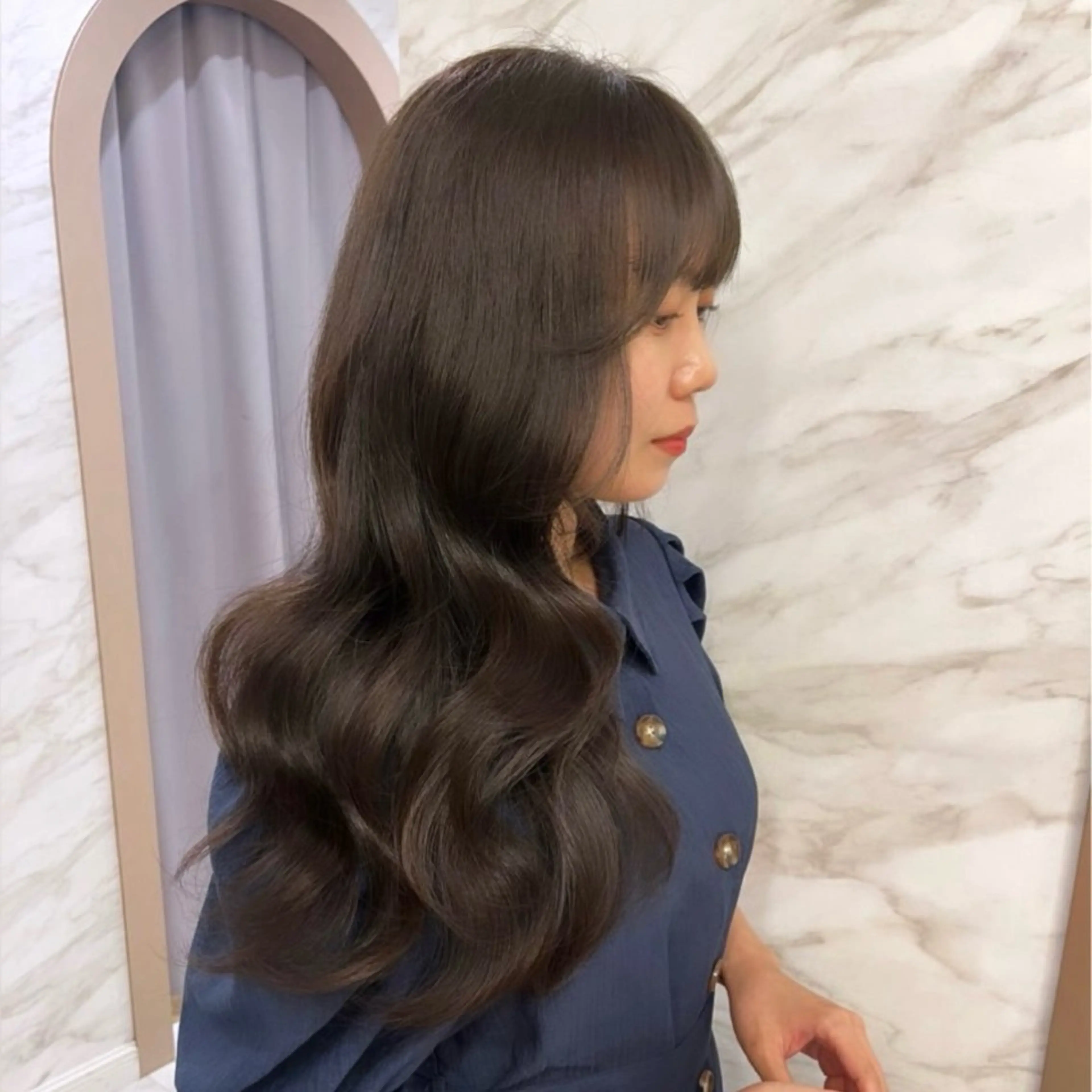 ロング 韓国🎀レイヤー/艶 髪/縮毛矯正/ユリナのヘアスタイル