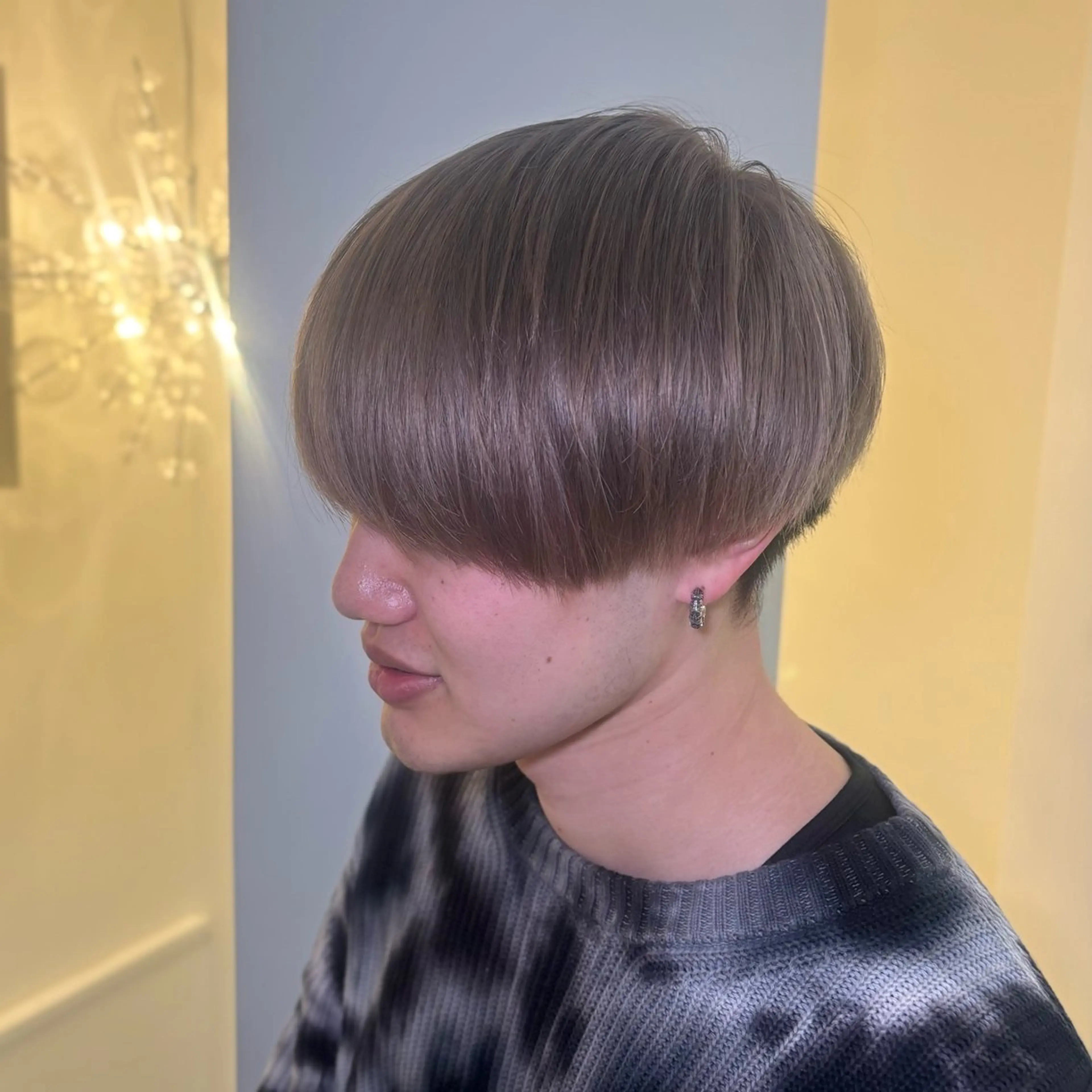 メンズ ヘアカラー 美容室ORIKA AI レイヤーカットのヘアスタイル