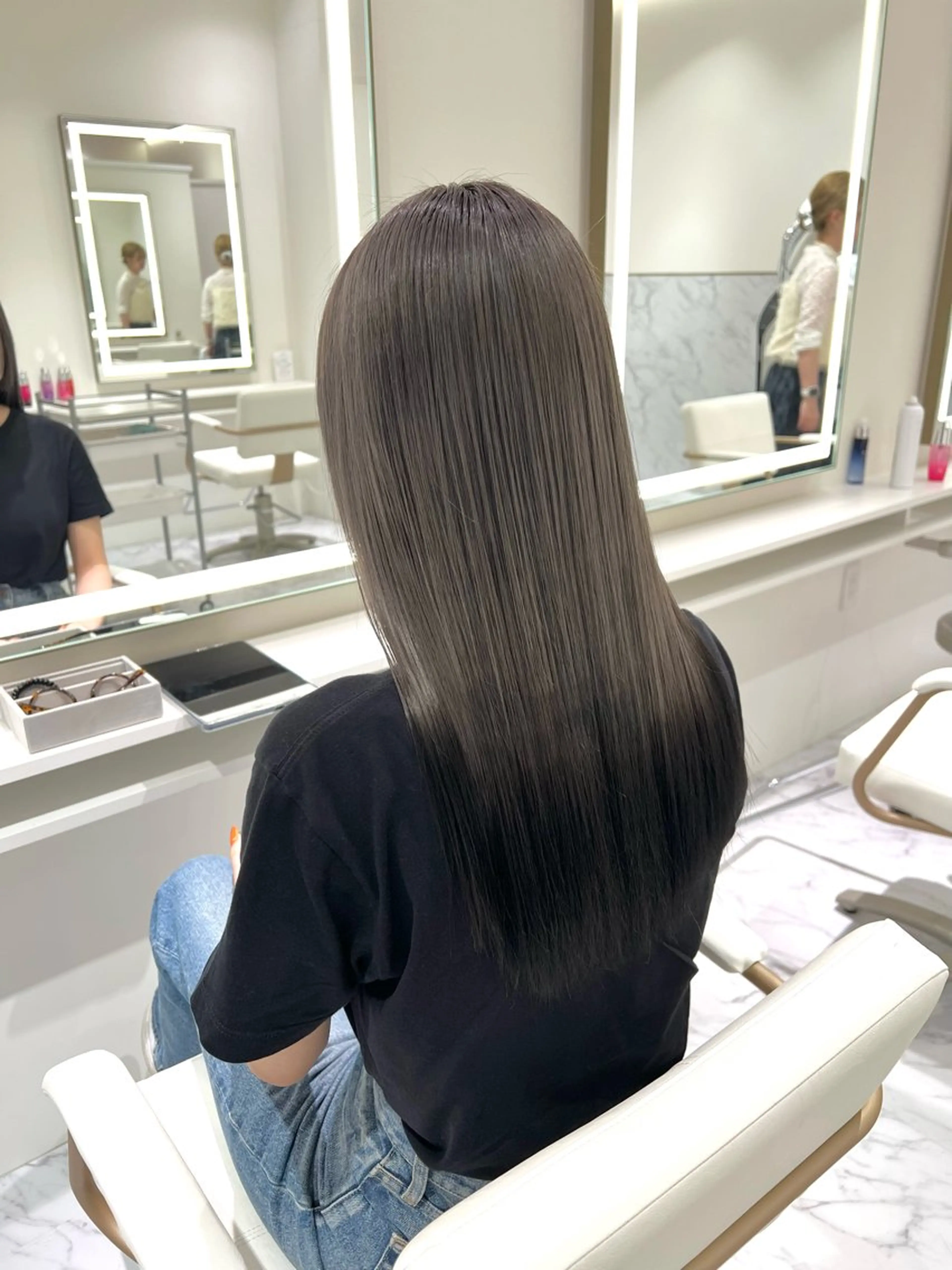 ロング カラー ヘアカラー ParveMix🍀 藤原愛未のヘアスタイル