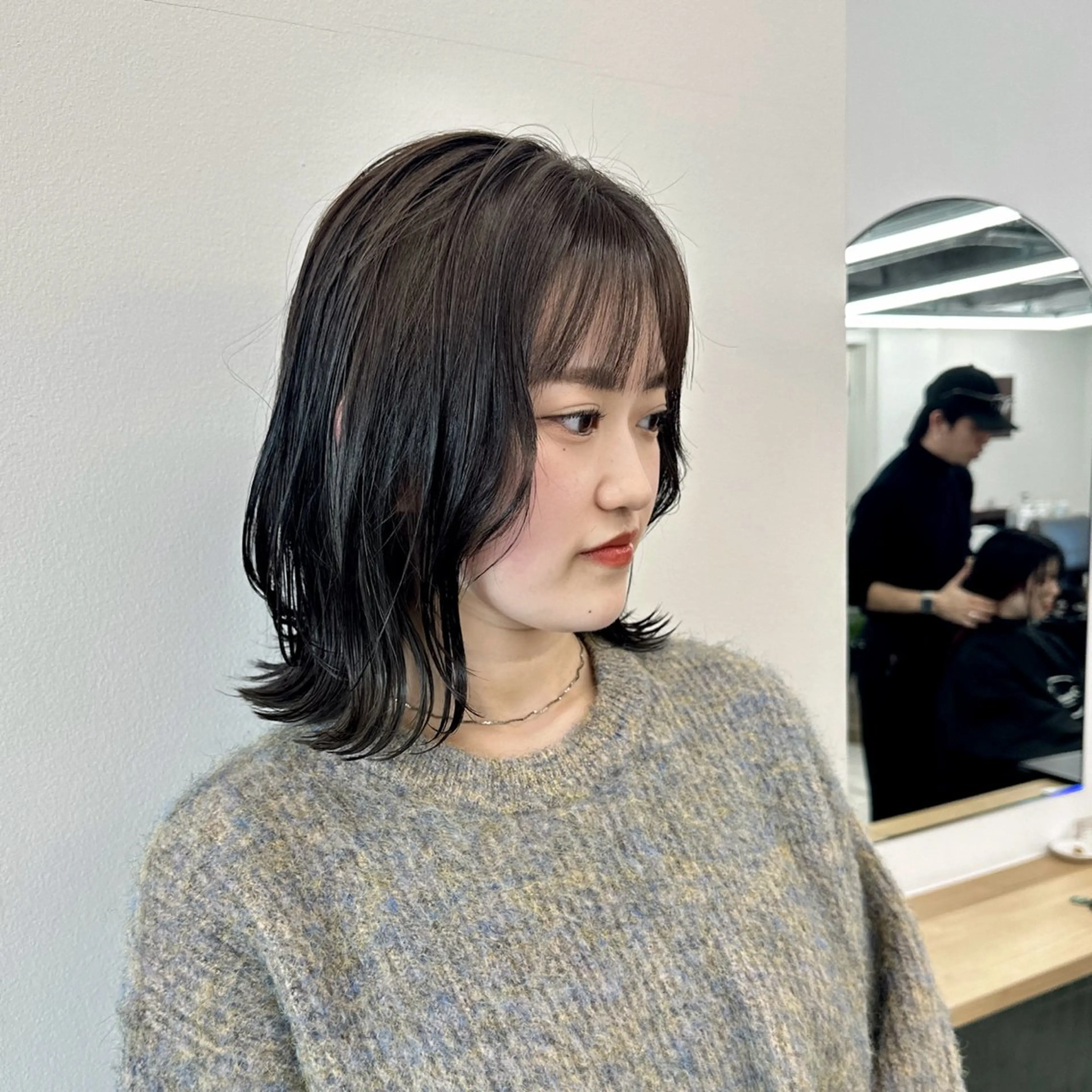 ミディアム カラー カット ヘアカラー トリートメント ブリーチなし/レイヤ ー特化🌈Tommyのヘアスタイル