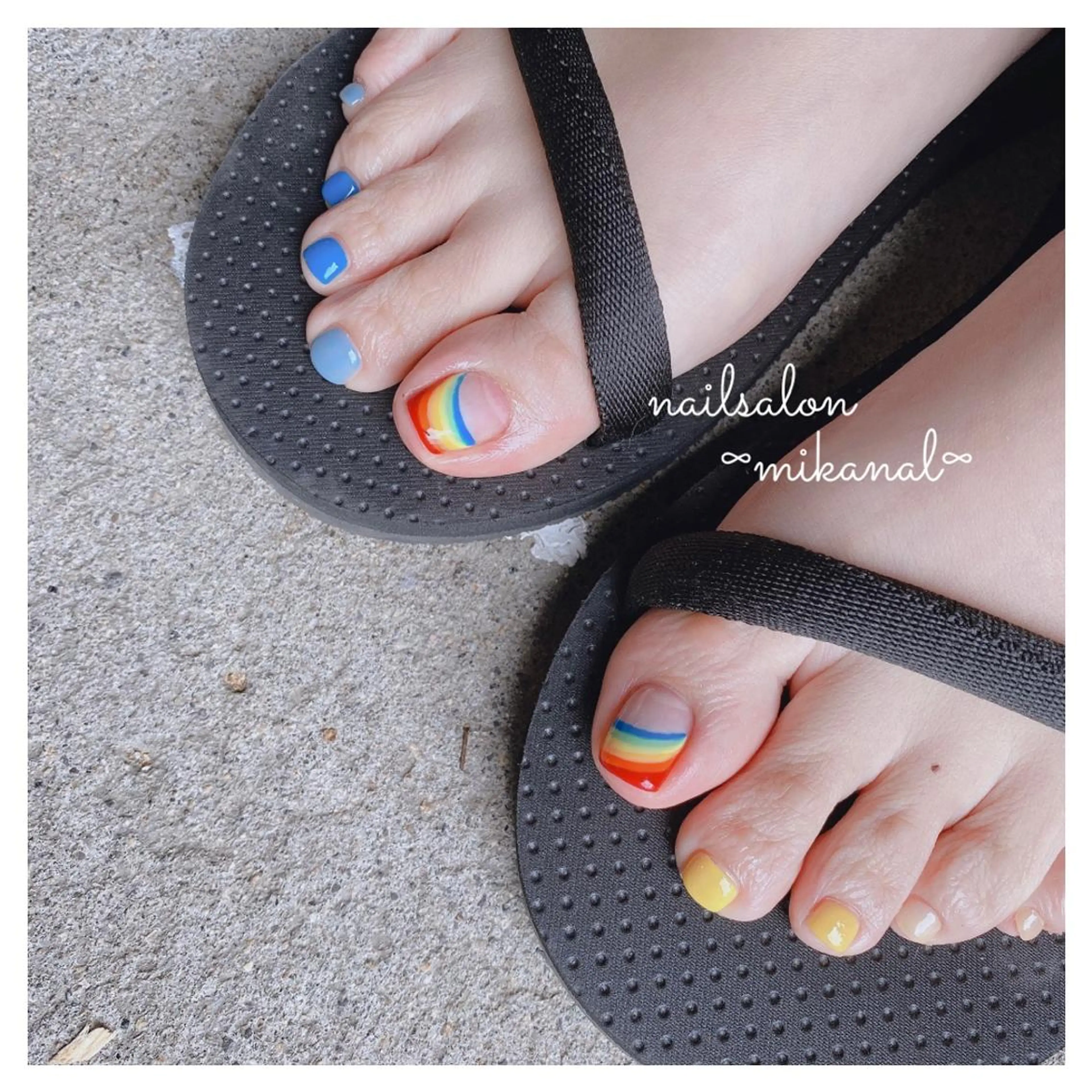 ネイル フットネイル nailsalon ∞ ﾐｶﾅﾙ ∞のネイルデザイン