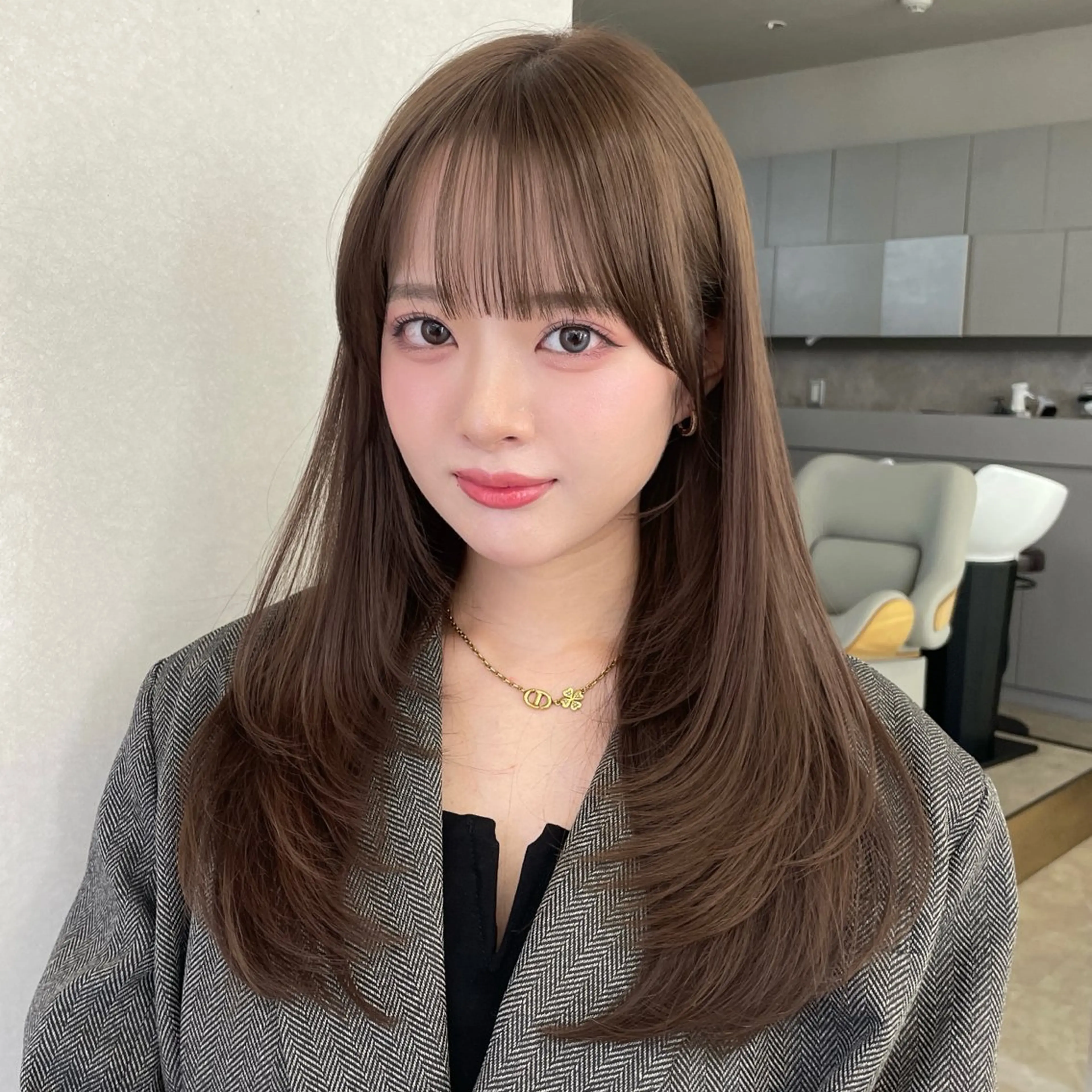 ミディアム アッシュ 透明感カラー/銀座 🖤かりん🖤COAのヘアスタイル