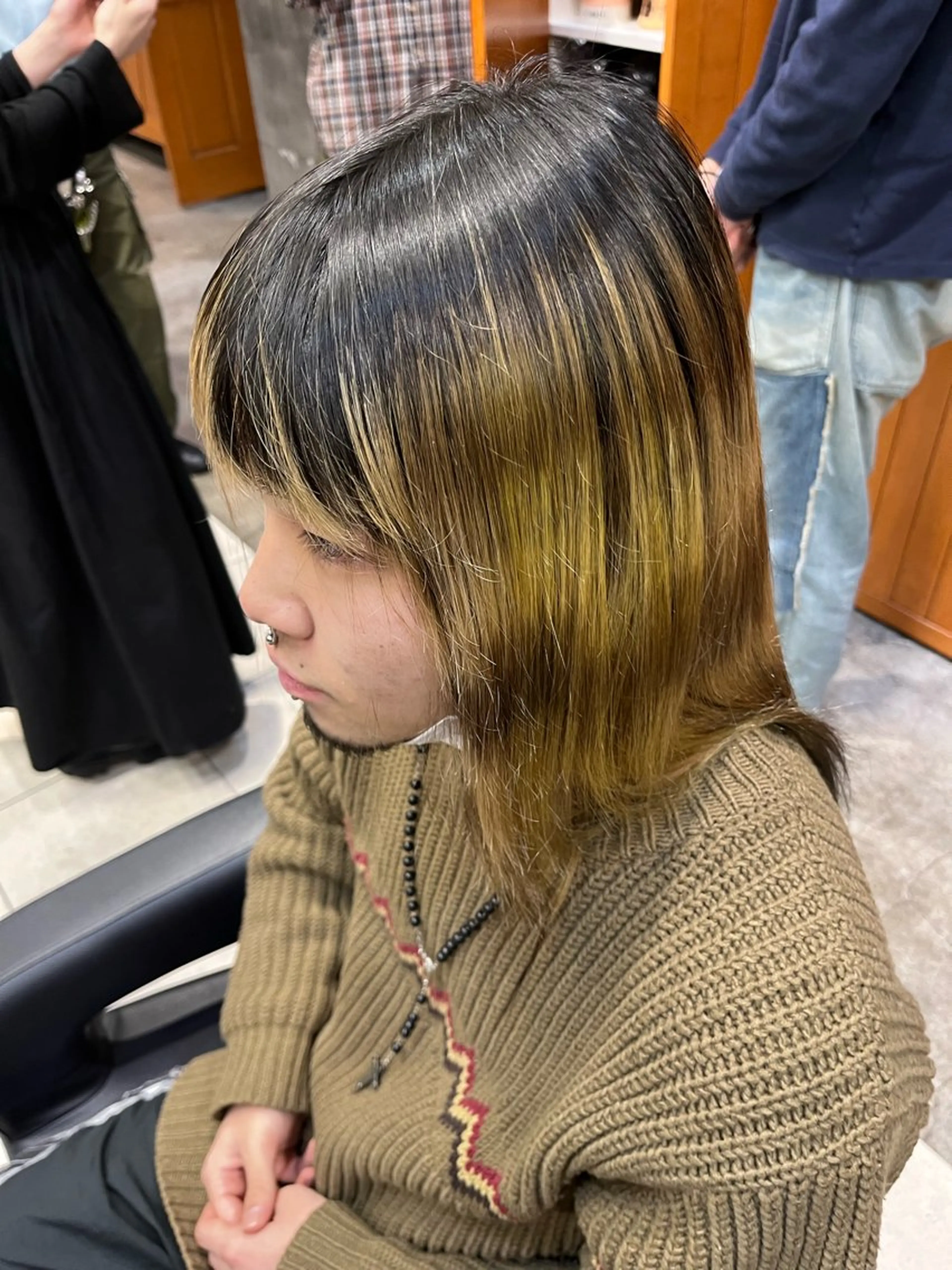 カラー ブリーチ デザインカラー ブリーチ/縮毛矯正 ❤️‍🔥シンノスケのヘアスタイル