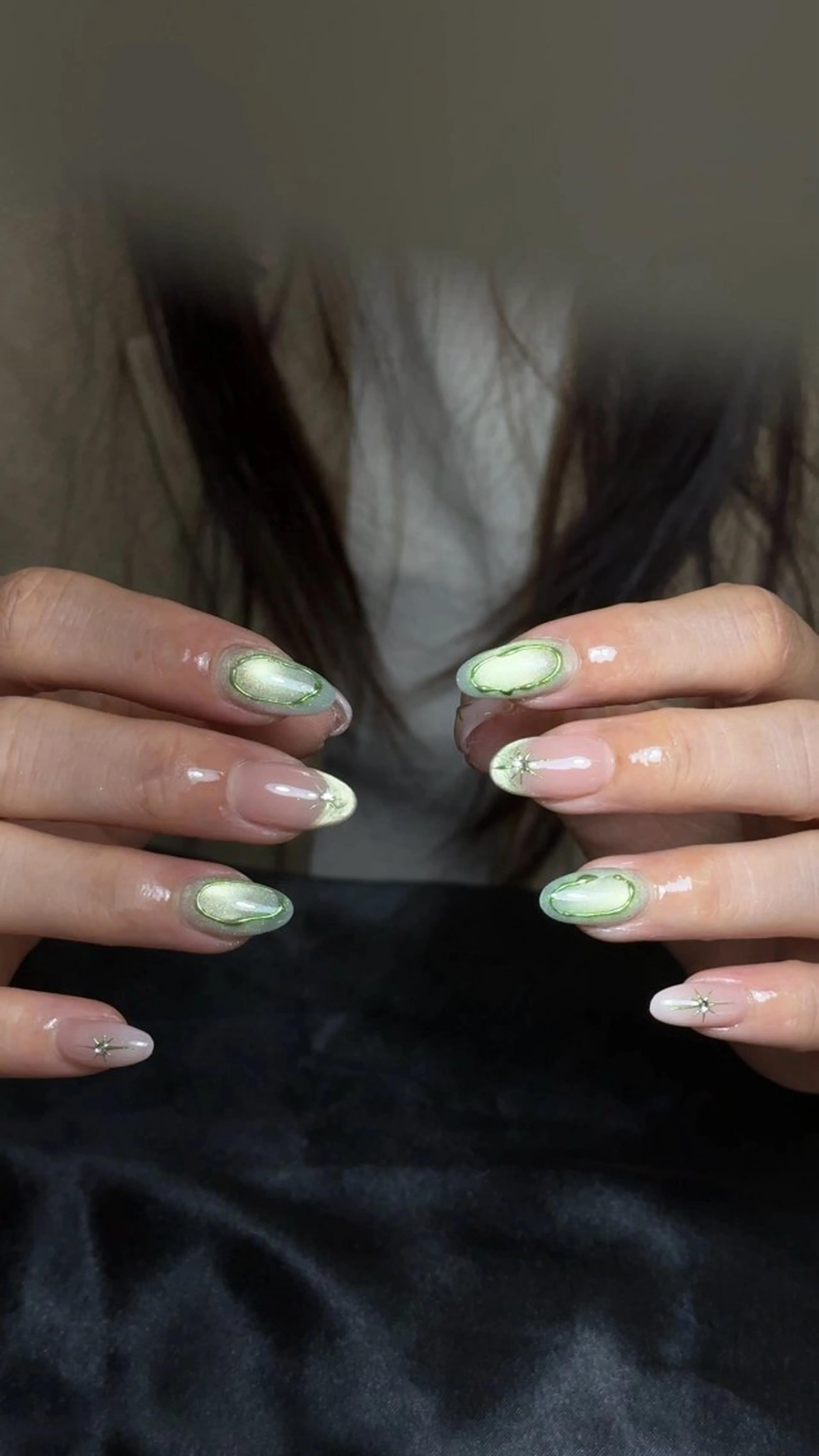 ネイル ワンホンネイル ハンドネイル かおり 奏のネイルデザイン