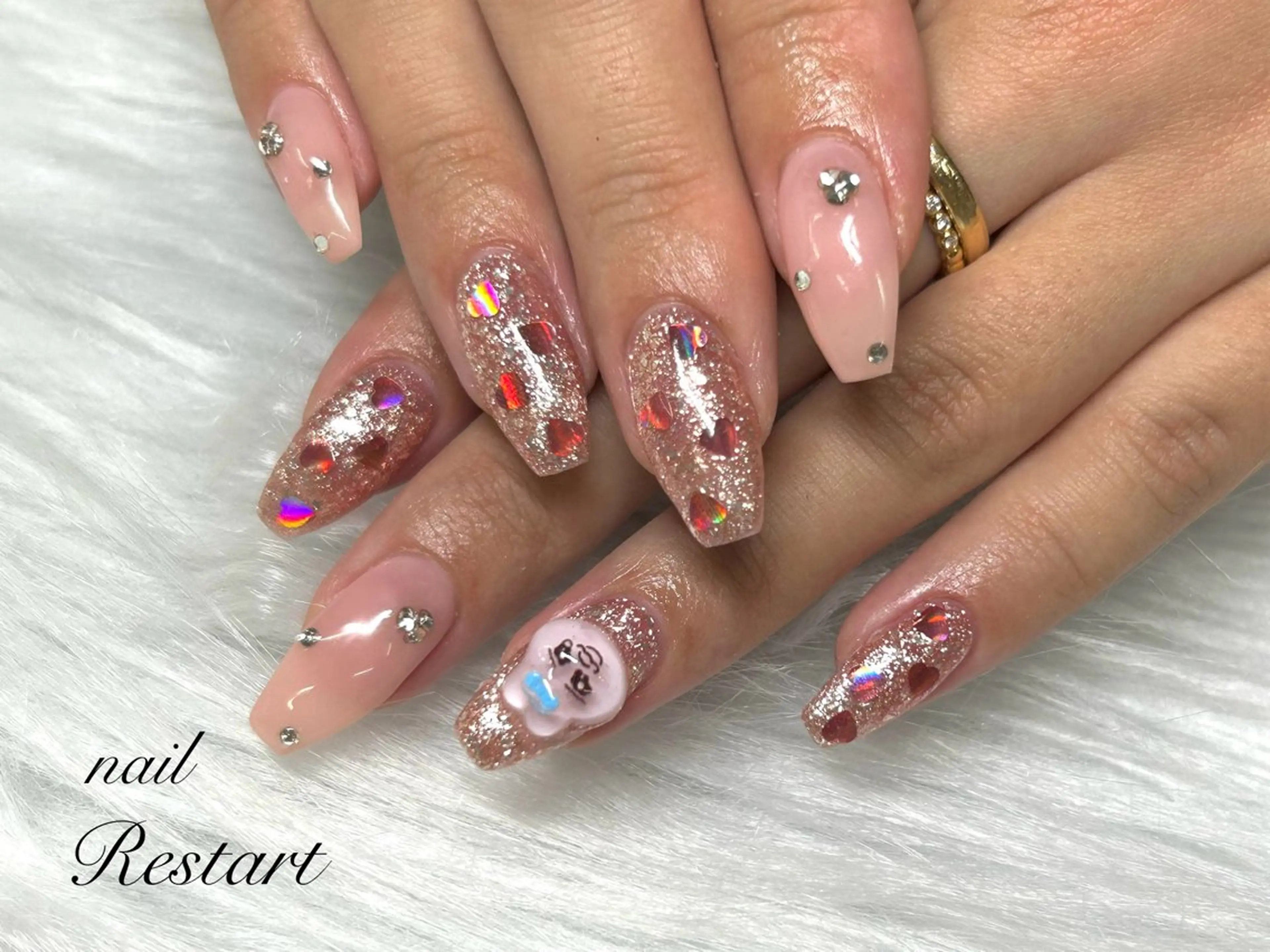 ロング nail Restart所属・Restart YURIのネイルデザイン