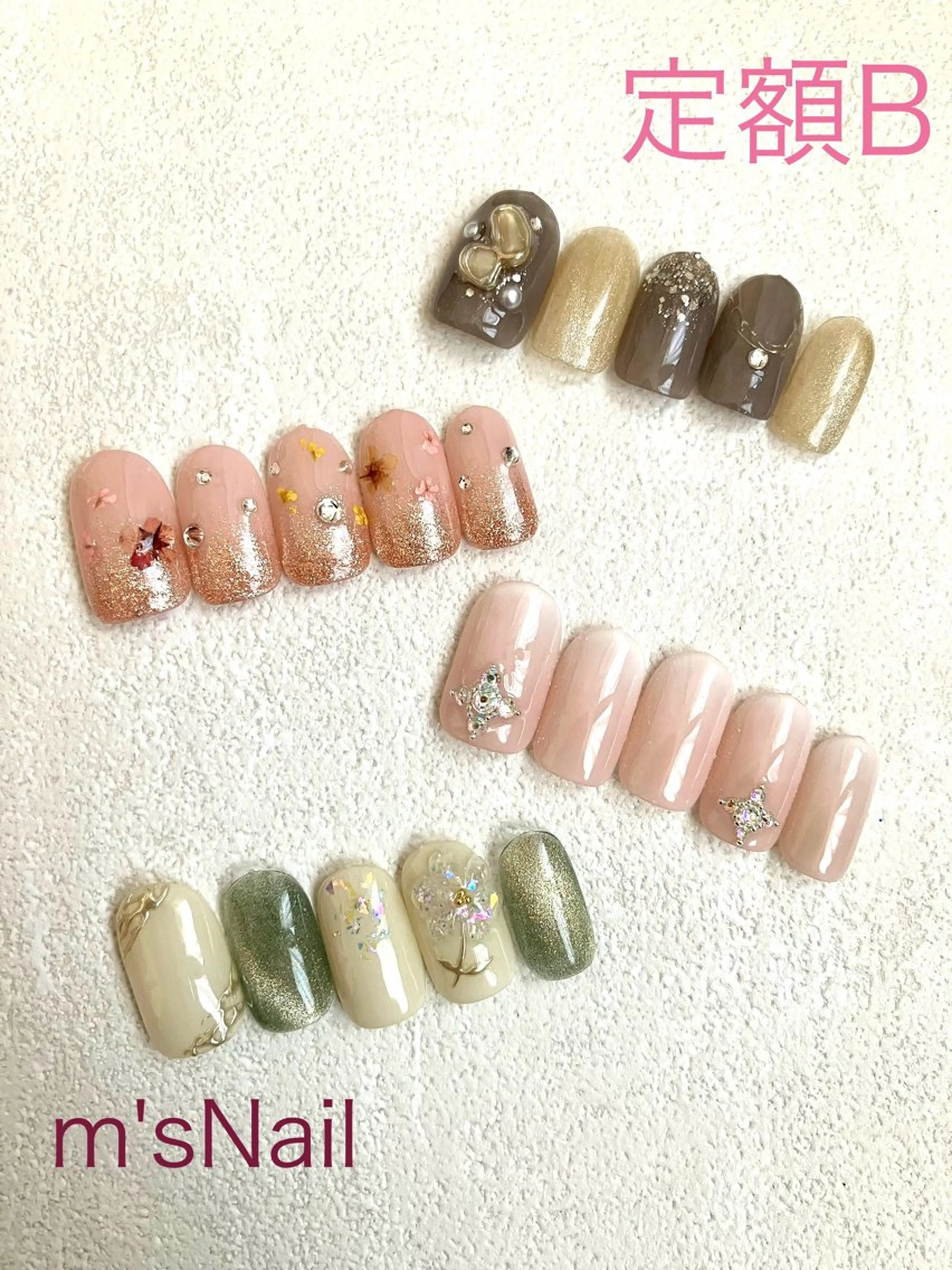 ネイル ジェルネイル パラジェル ハンドネイル m'sNail 福岡西区 ネイルのネイルデザイン
