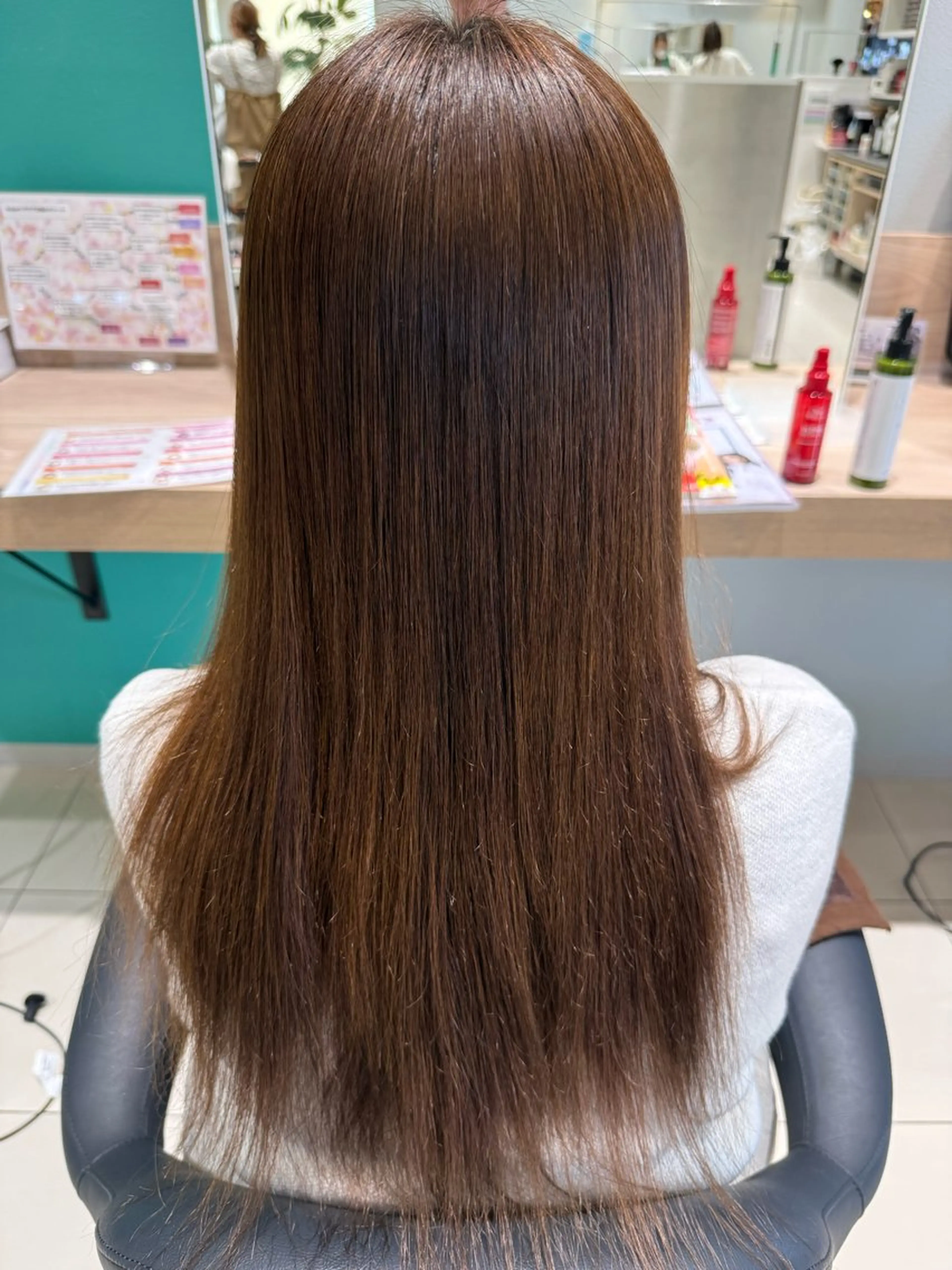 ロング 縮毛矯正 縮毛矯正 作長 晃希のヘアスタイル