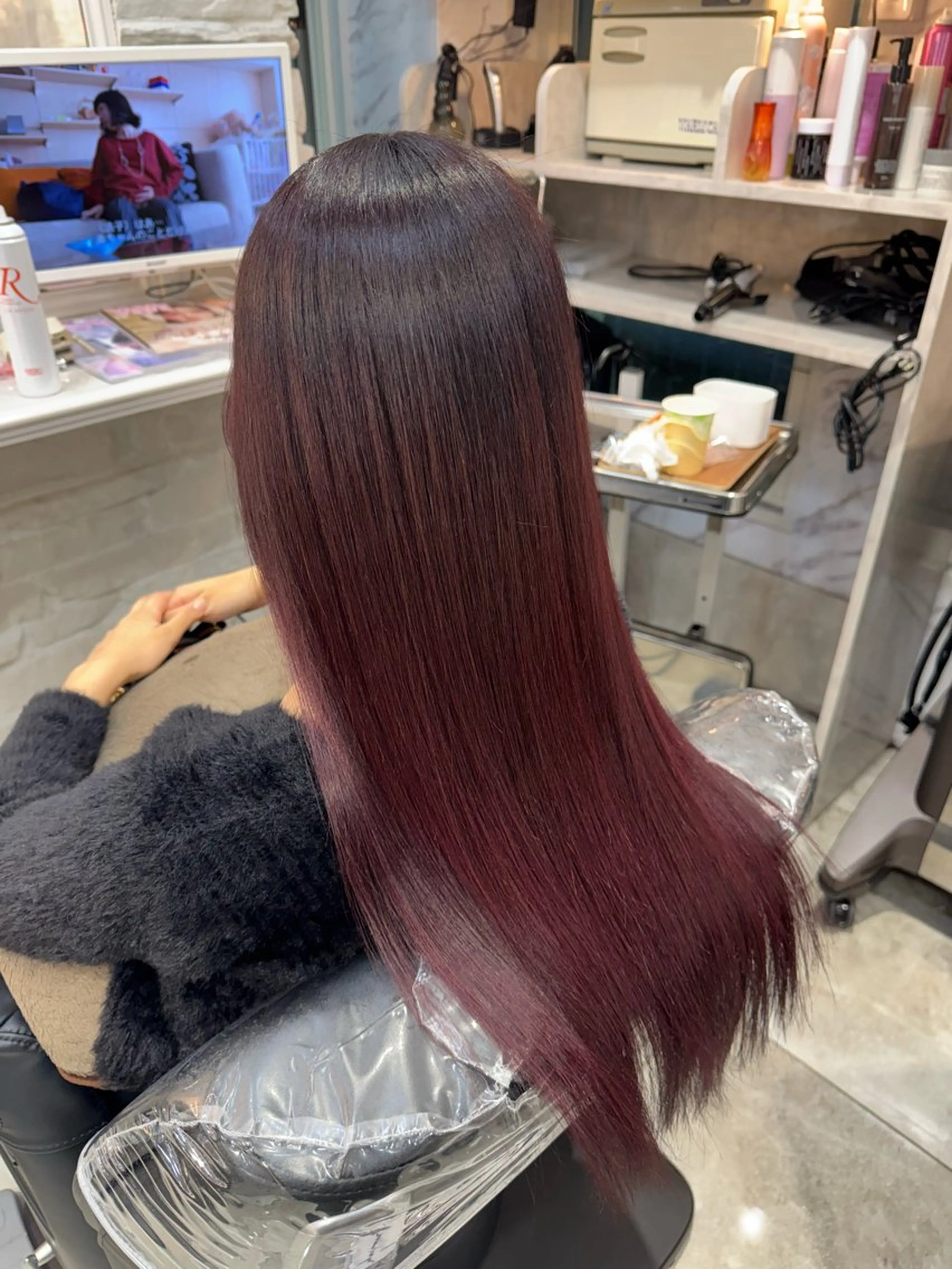 ⭐️レディースカット+ブリーチなしワンカラー⭐️の写真